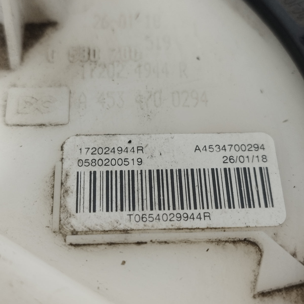 Smart Forfour 453 1.0B 2018 Schwimmerpumpe Code: 172024944R ecoAC13369