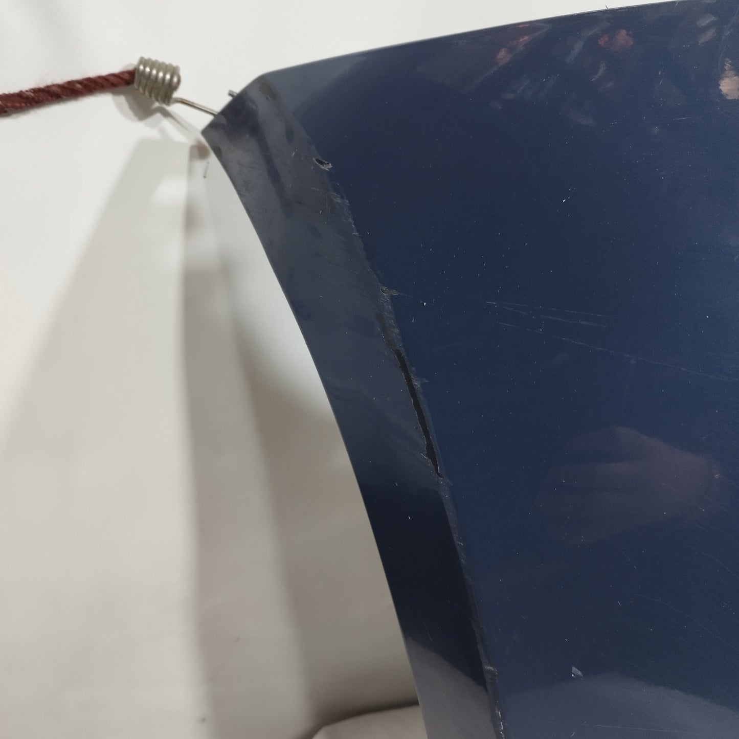 Paraurti posteriore blu impeccabile metallizzato Fiat 500 2008 ecoAC15036