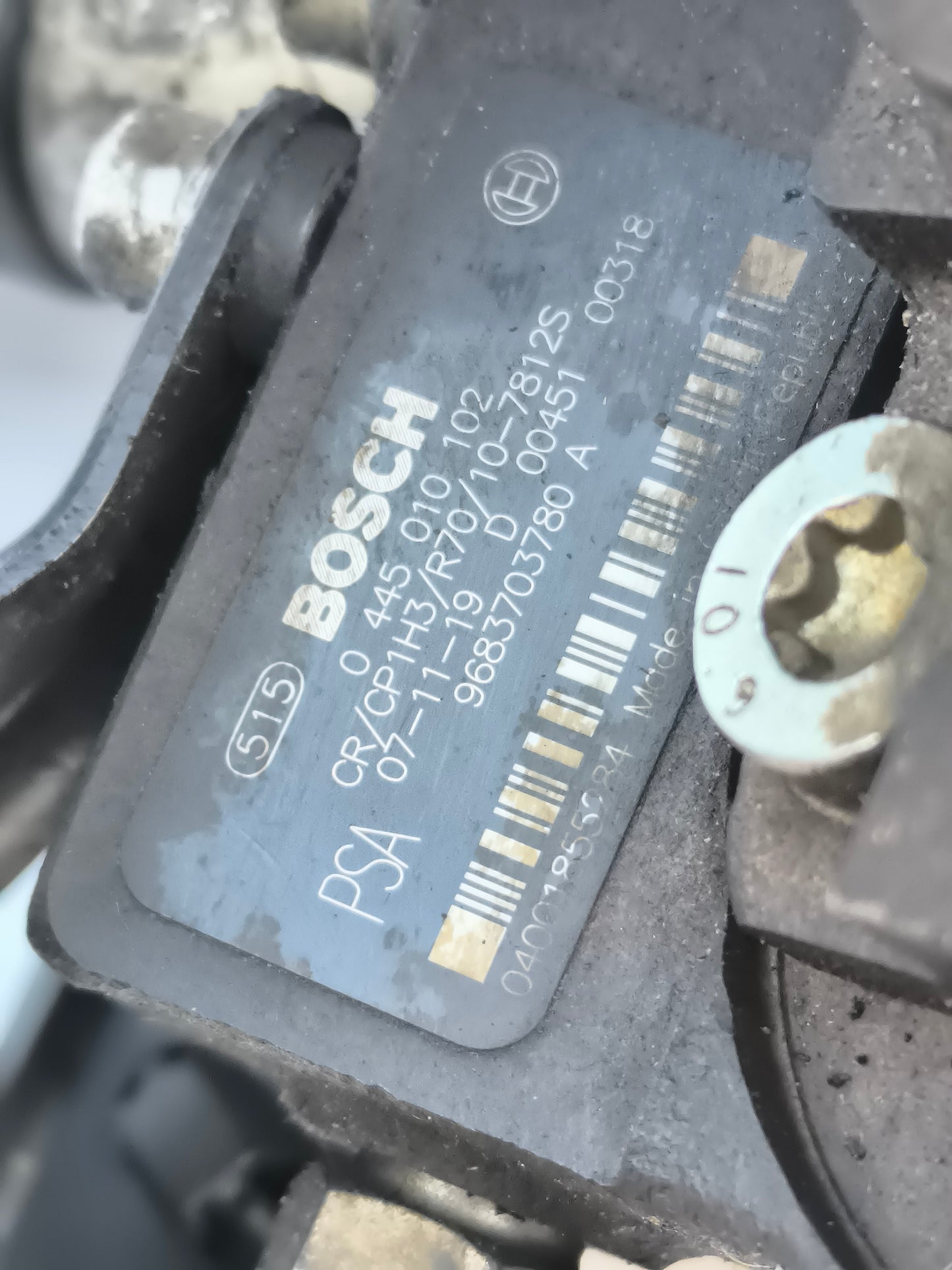 Bosch Common-Rail-Einspritzpumpe für Ford Focus 1.6 TDCI, Baujahr 2005, Teilenummer 0445010102, ecoAG6055