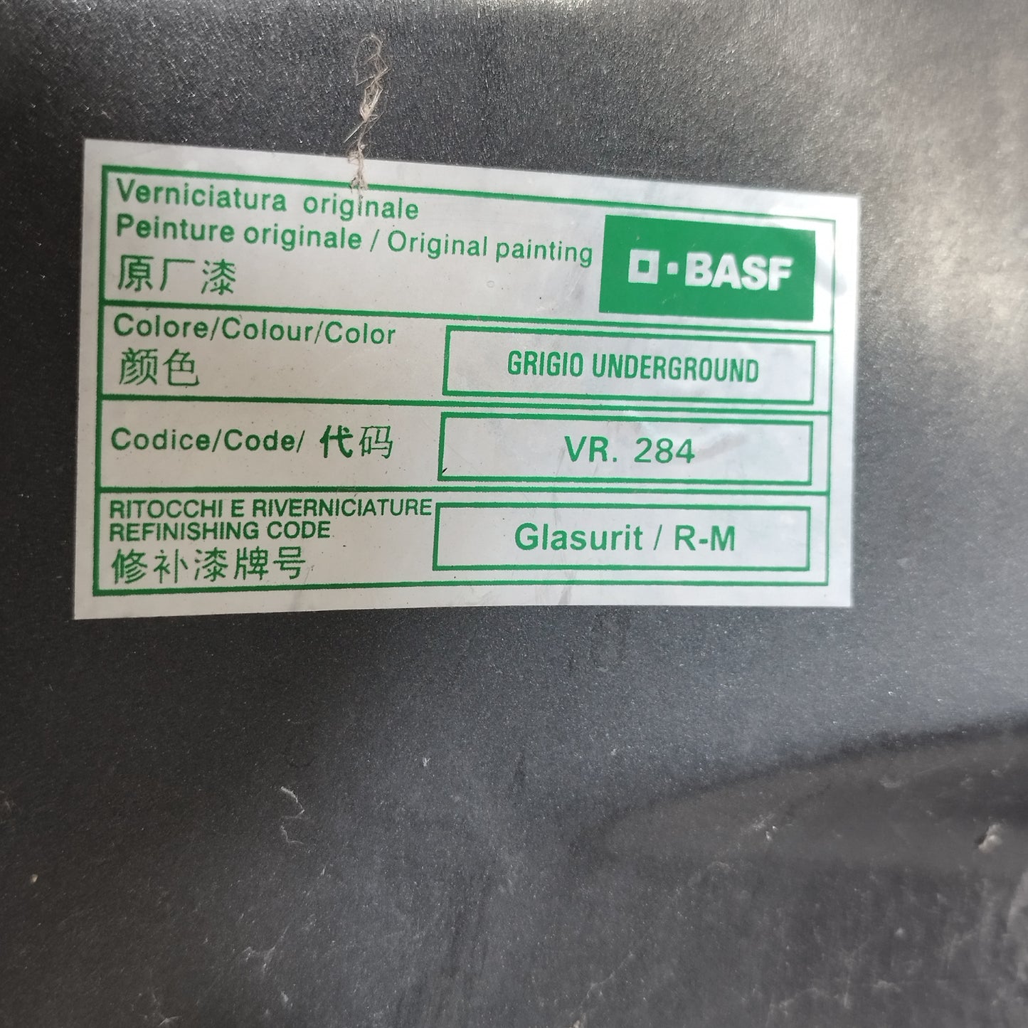 Cofano grigio underground Fiat Bravo II (198) 2007-2014 ecoAC16099