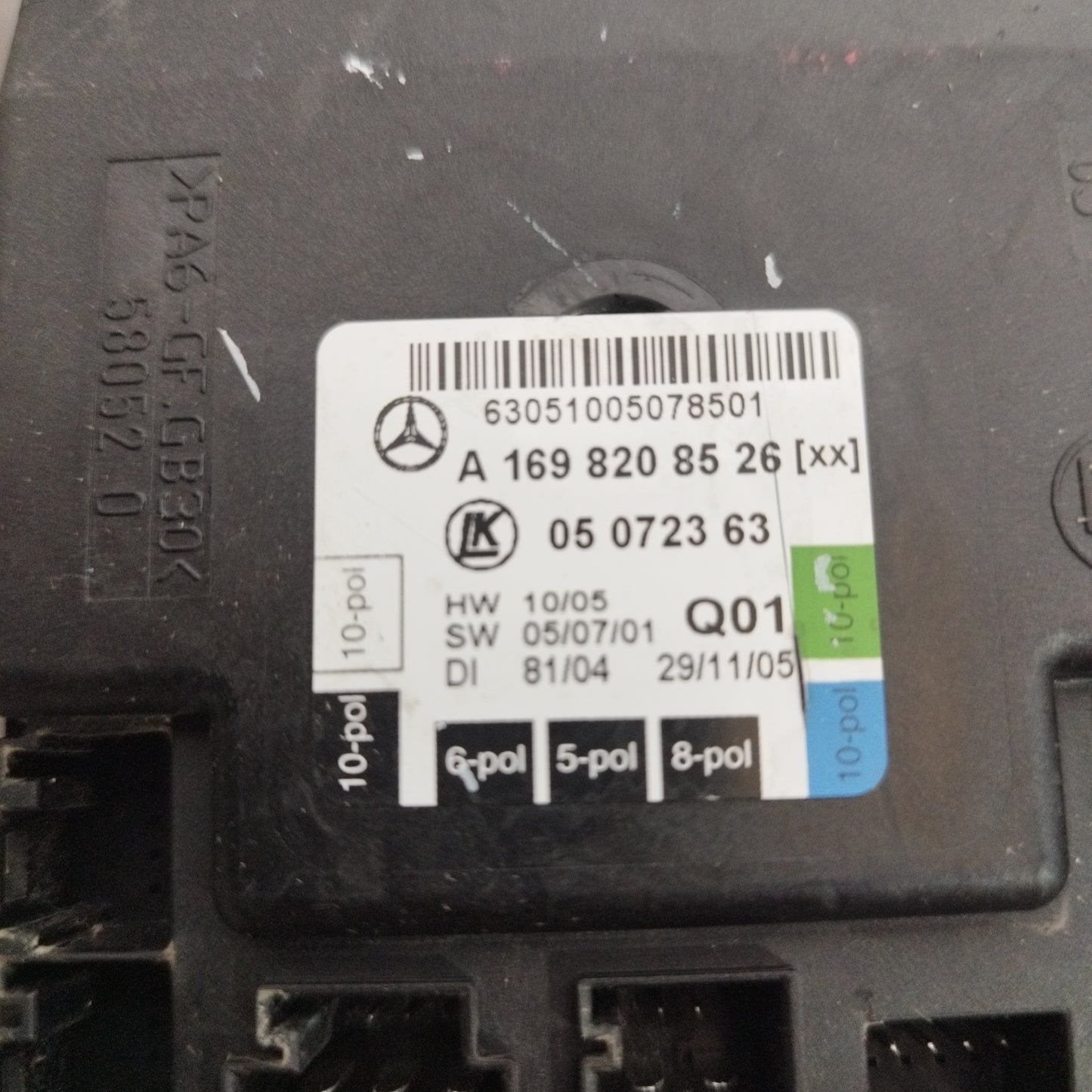 Rear left panel rack Mercedes A-Class w169 2006 code: A1698208526 ecoAC8973