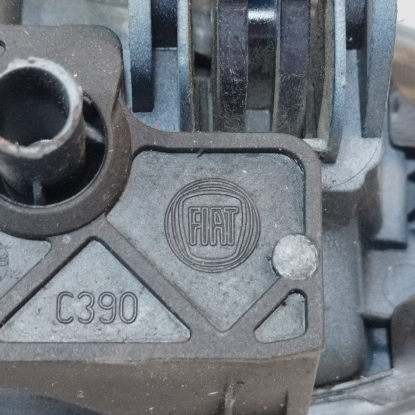 Rear left external handle blue Fiat Grande Punto 2009 ecoAC9552