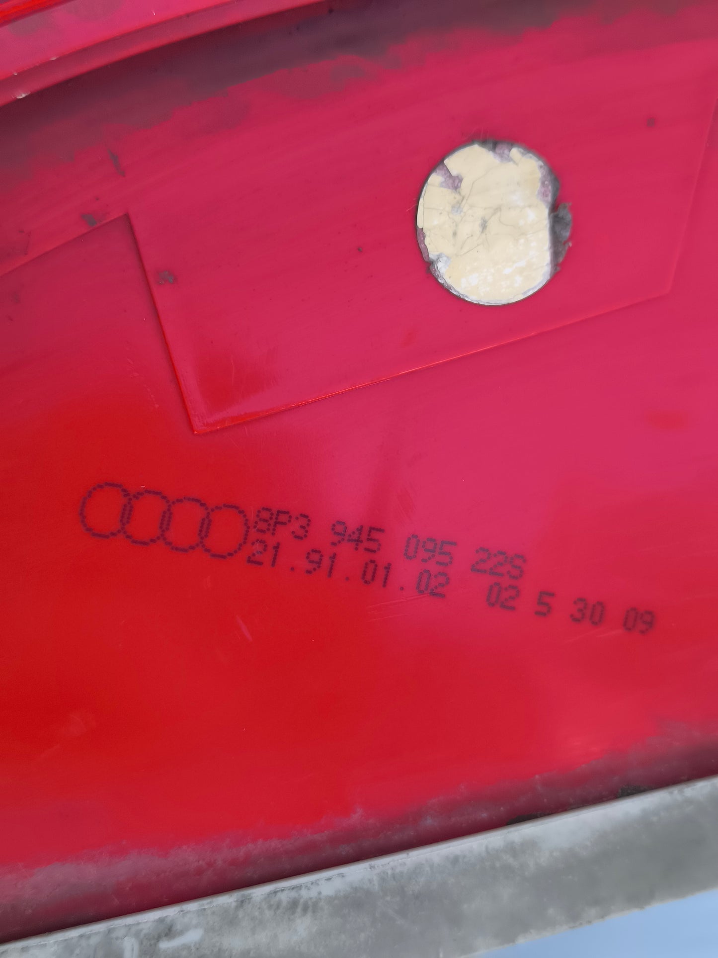 Fanale posteriore sx Audi A3 8P anno 2009 Restyling modello 3 porte cod: 8P394509522S ecoAG8097