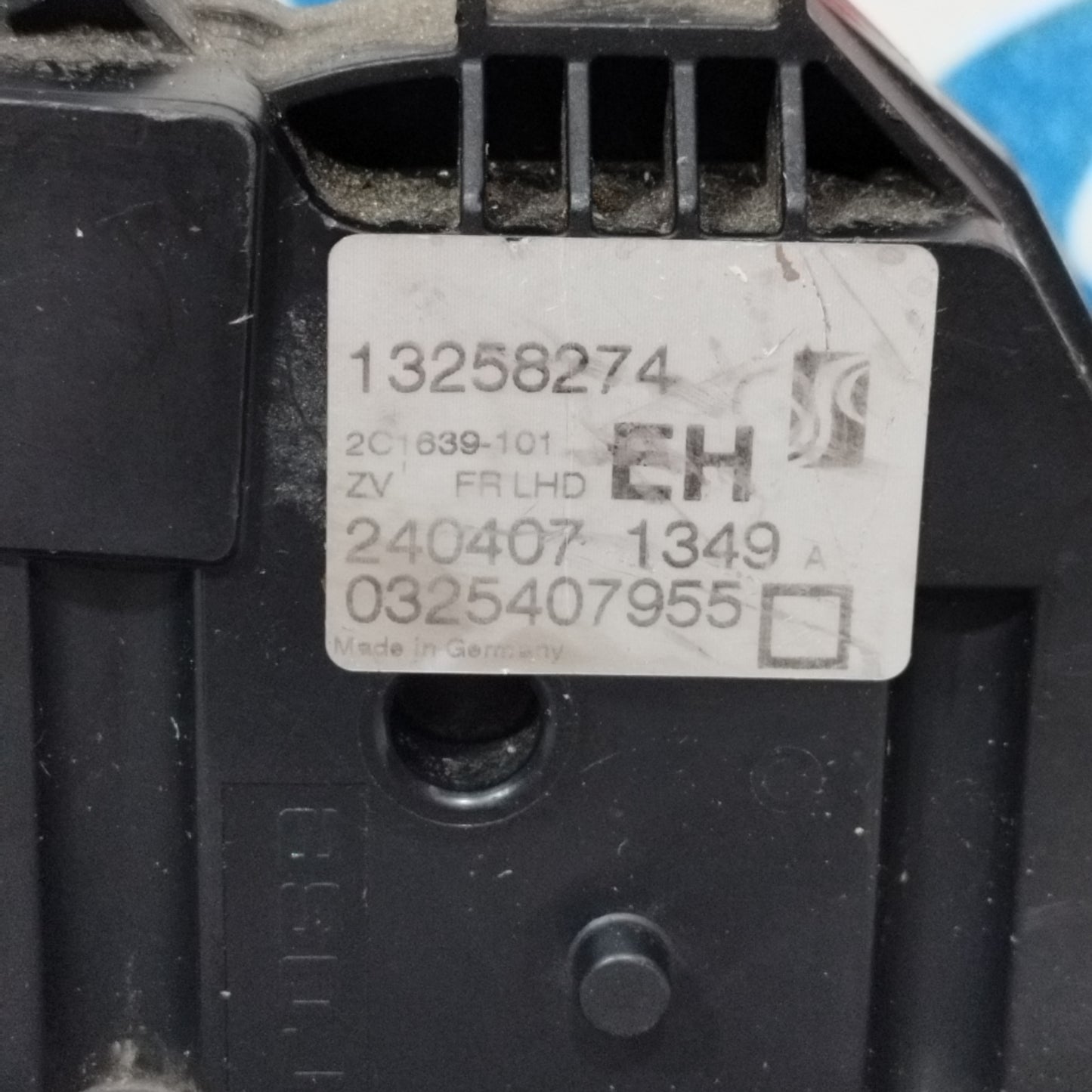 Türschloss vorne rechts Opel Corsa 2008 6-poliger Code: 13258274 ecoAC9487