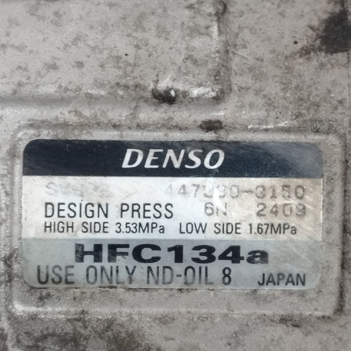 Compressore aria condizionata Daihatsu Sirion II 1.0 B 2005-2013 DENSO cod: 447280-3150 ecoAC16781