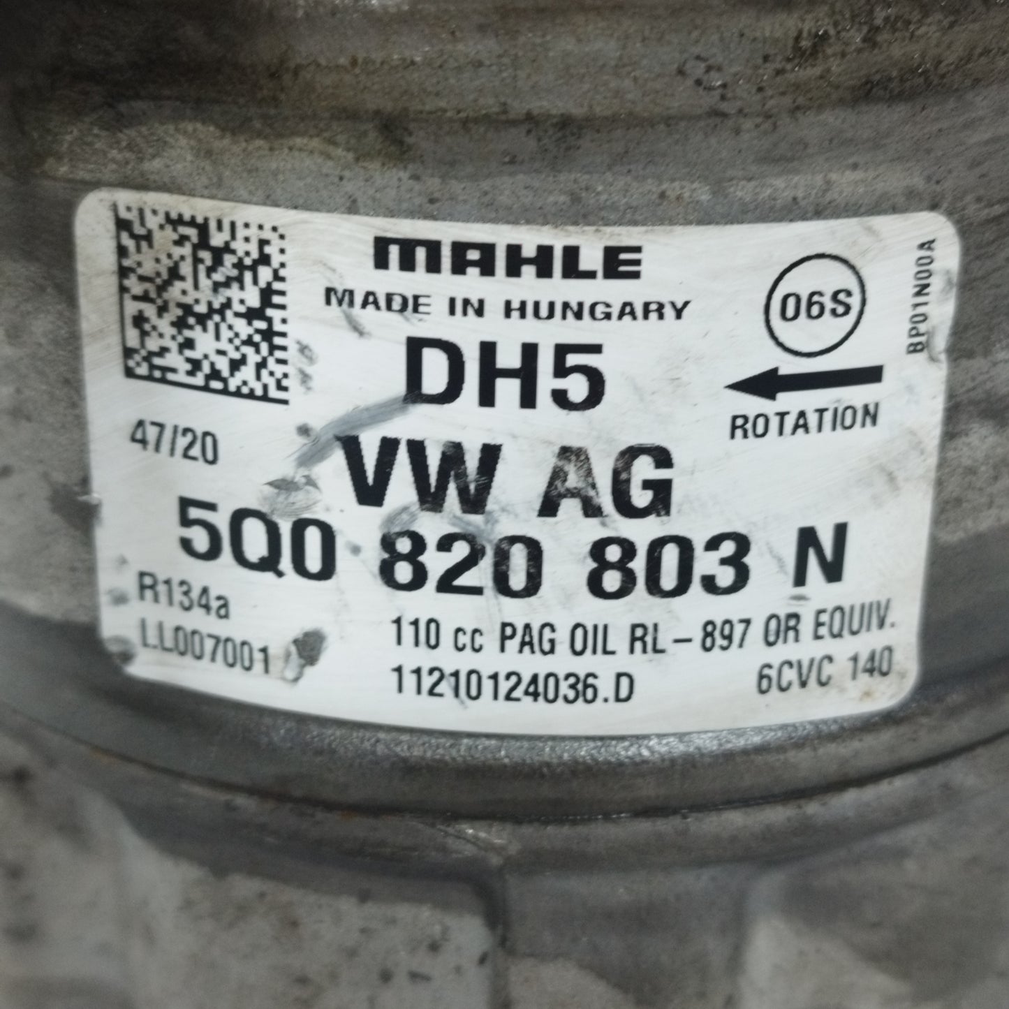 Compressore A/C Seat Leon 2.0 TDI 2015 Cod: 5q0820803n ecoAC11802