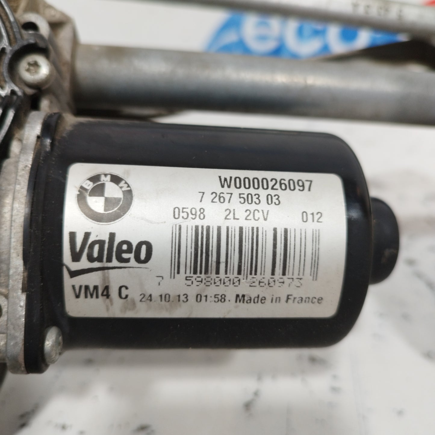 Motorino tergicristalli anteriore BMW serie 1 F20 2013 4 pin cod: 726750303 ecoAC8412