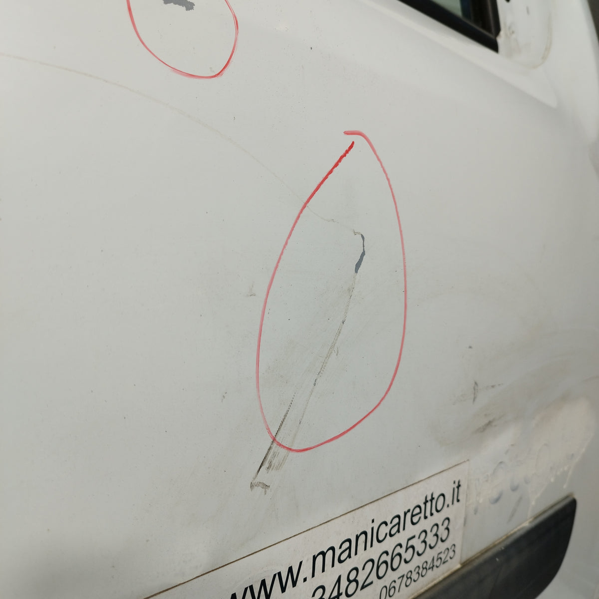Sportello anteriore dx bianco Renault Kangoo I (KC / FC) 2008-2013 ecoAC17181