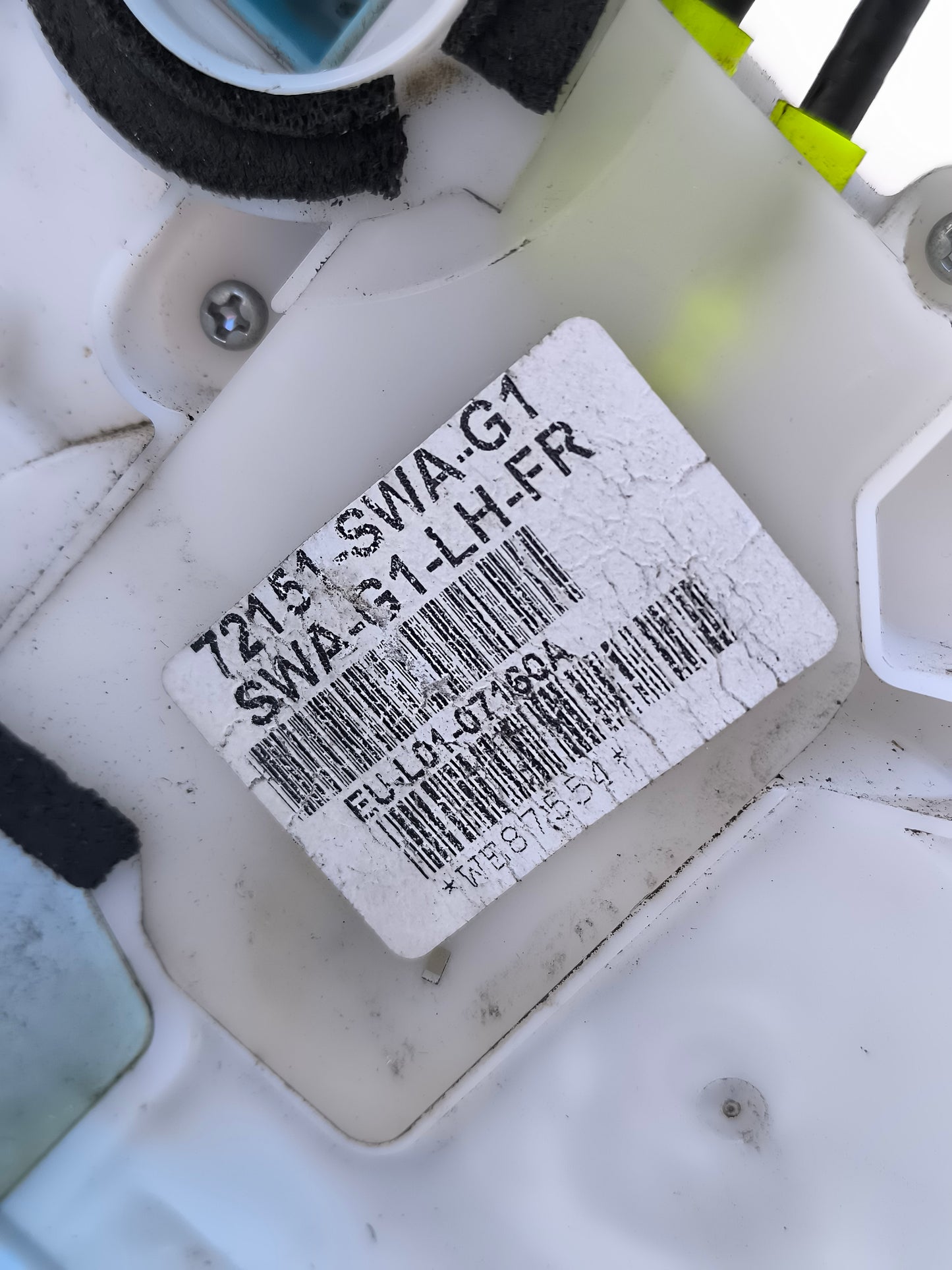 Vorderes linkes Schloss Honda CR-V Baujahr 2007 Teilenummer 72151 swa g1 7-polig ecoAG6989