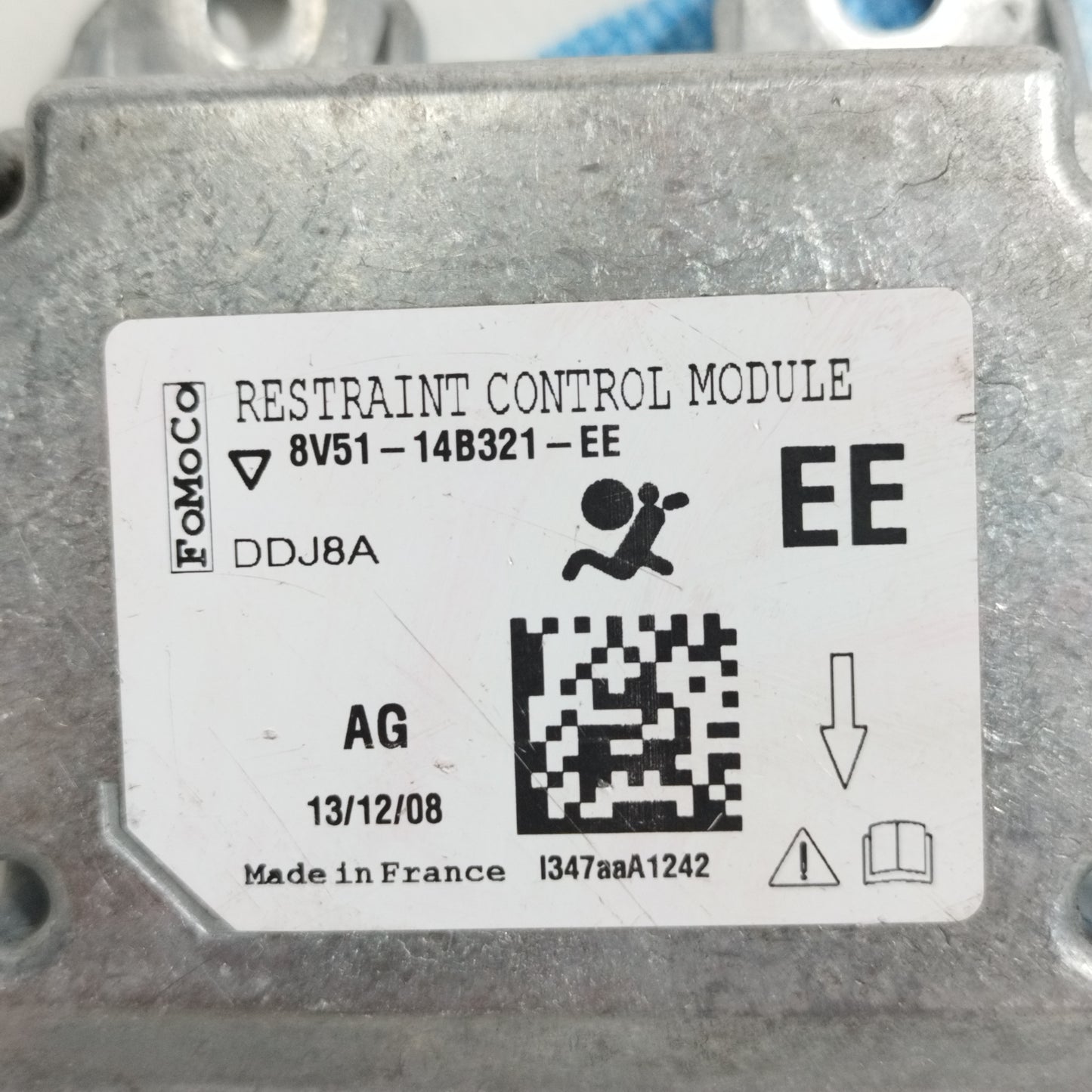 Ford Fiesta 2010 airbag control unit code: 8V51-14B321-EE ecoAC8862