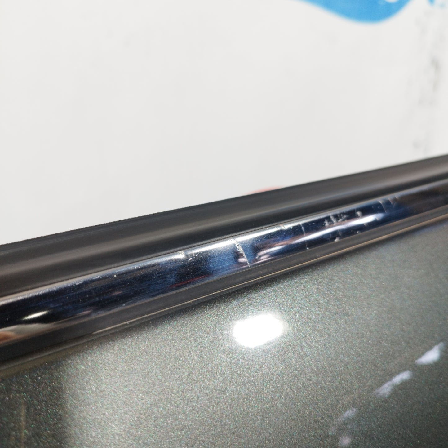 Dunkelgraue linke Vordertür Fiat 500 2010 ecoAC8902
