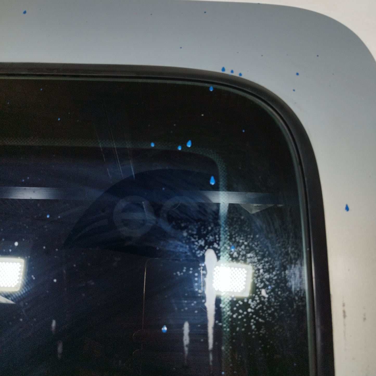 Rear left sliding door silver grey Renault Kangoo 2009 ecoAC8718