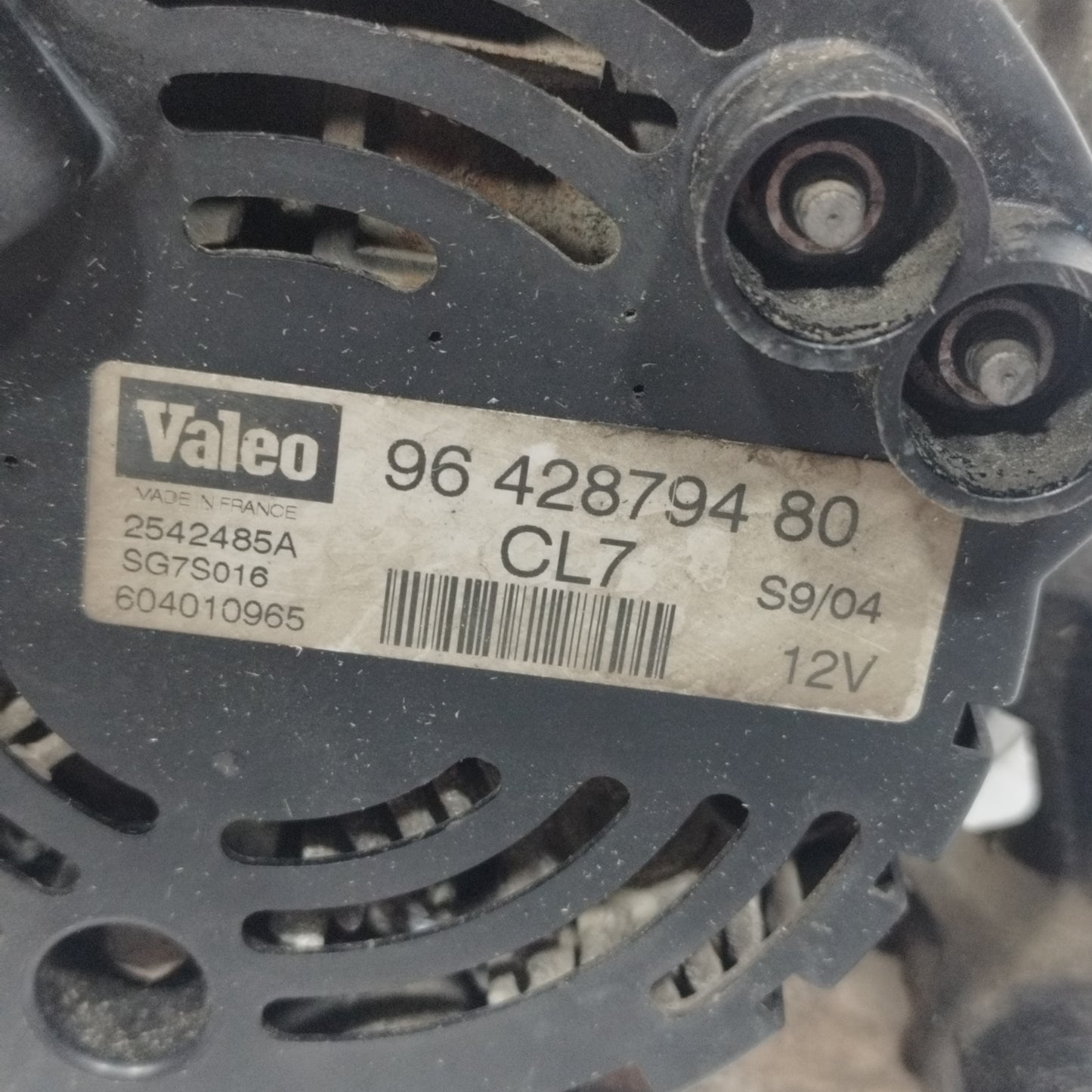 Alternator Citroen C3 1.4 B 2004 Code: 9642879480 ecoAC11741