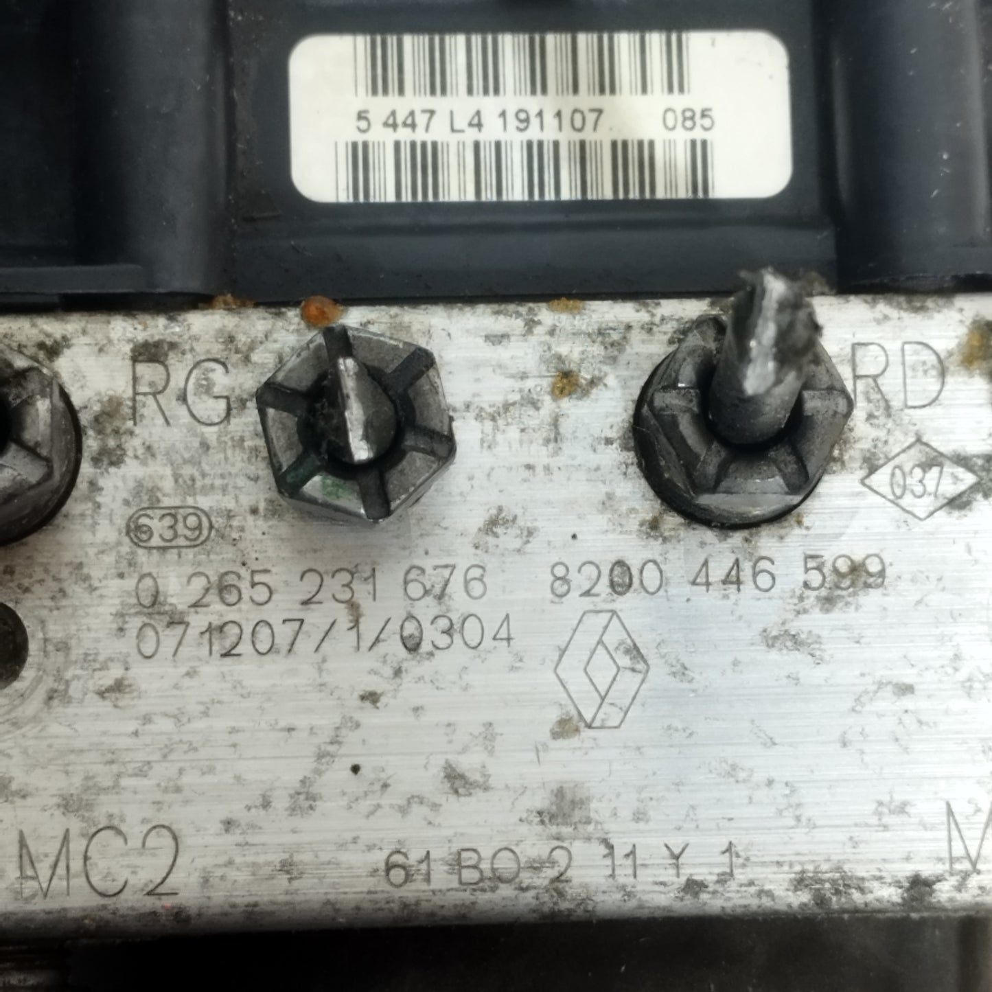 ABS Renault Kangoo 1.5 Dci 2008 Codice: 8200446599 ecoAC12877