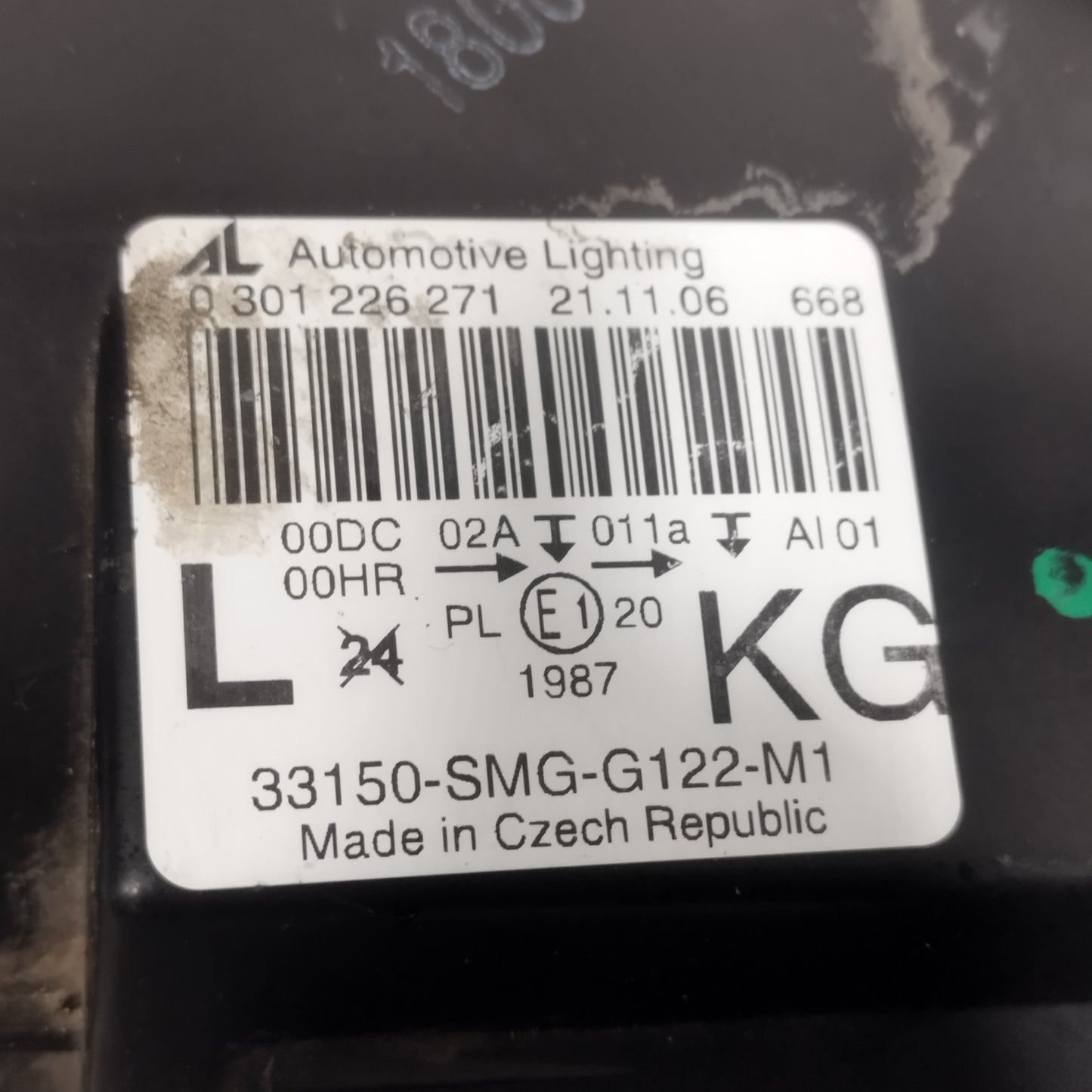 Fanale anteriore sx Honda Civic 2007 Xenon cod: 0301226271 ecoAC14708