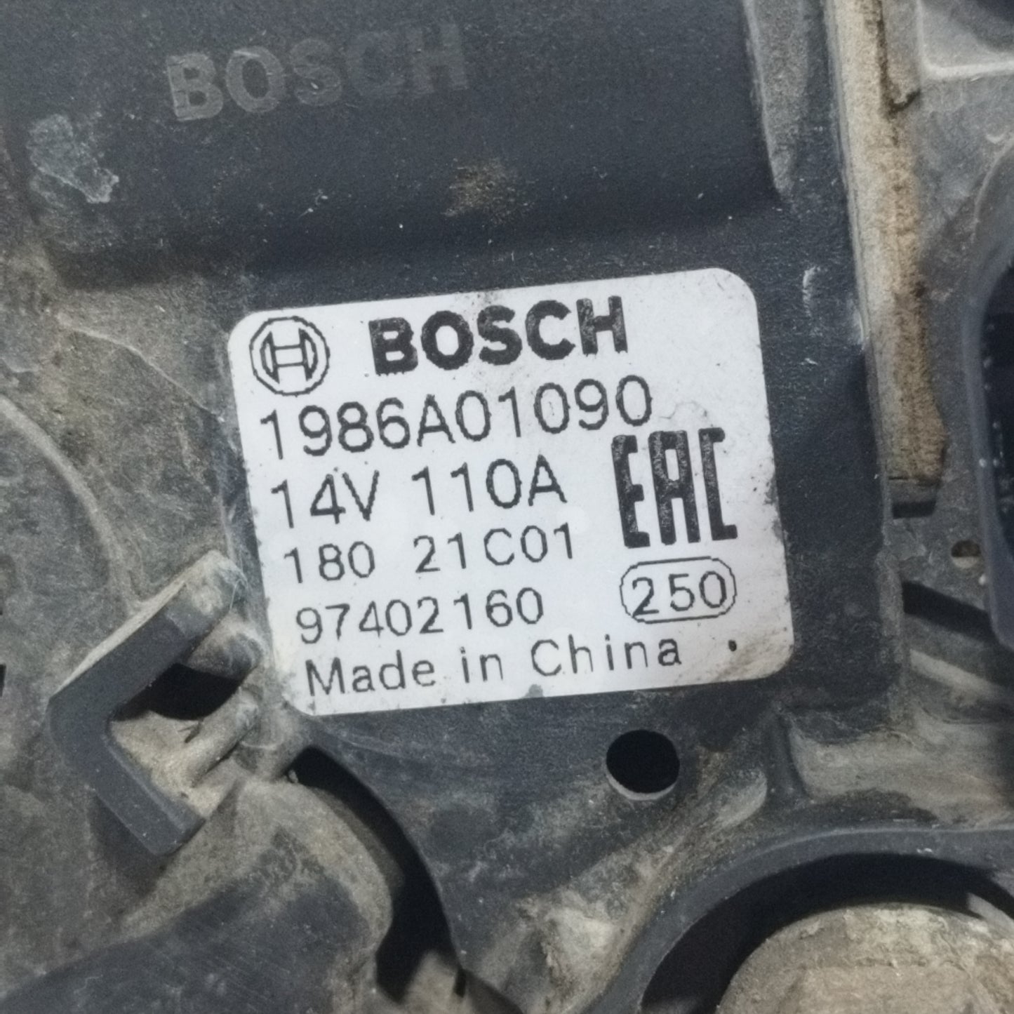 Alternatore Iveco Daily 2.3 MTJ 2010 Cod: 97402160 ecoAC11085