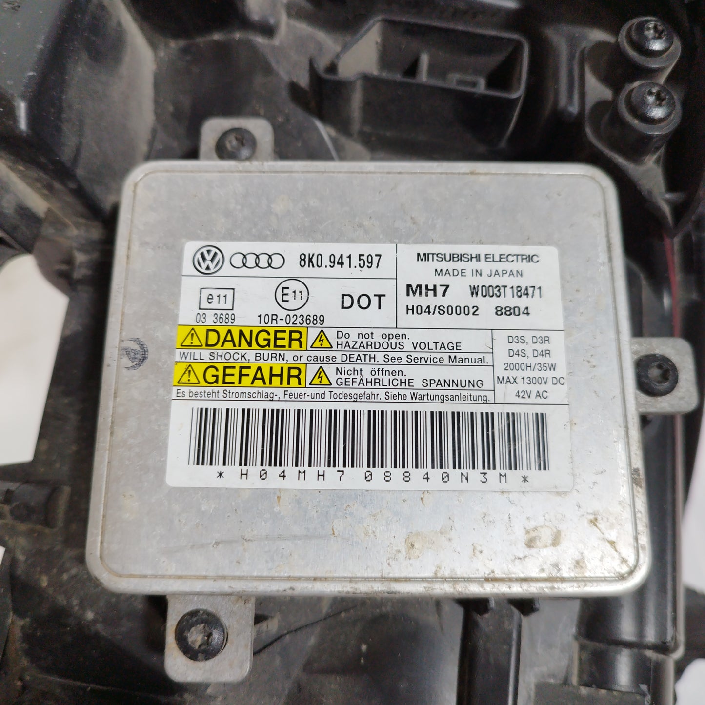 Fanale anteriore dx Audi A4 2010 Xenon Cod: 0301240272 ecoAC12875