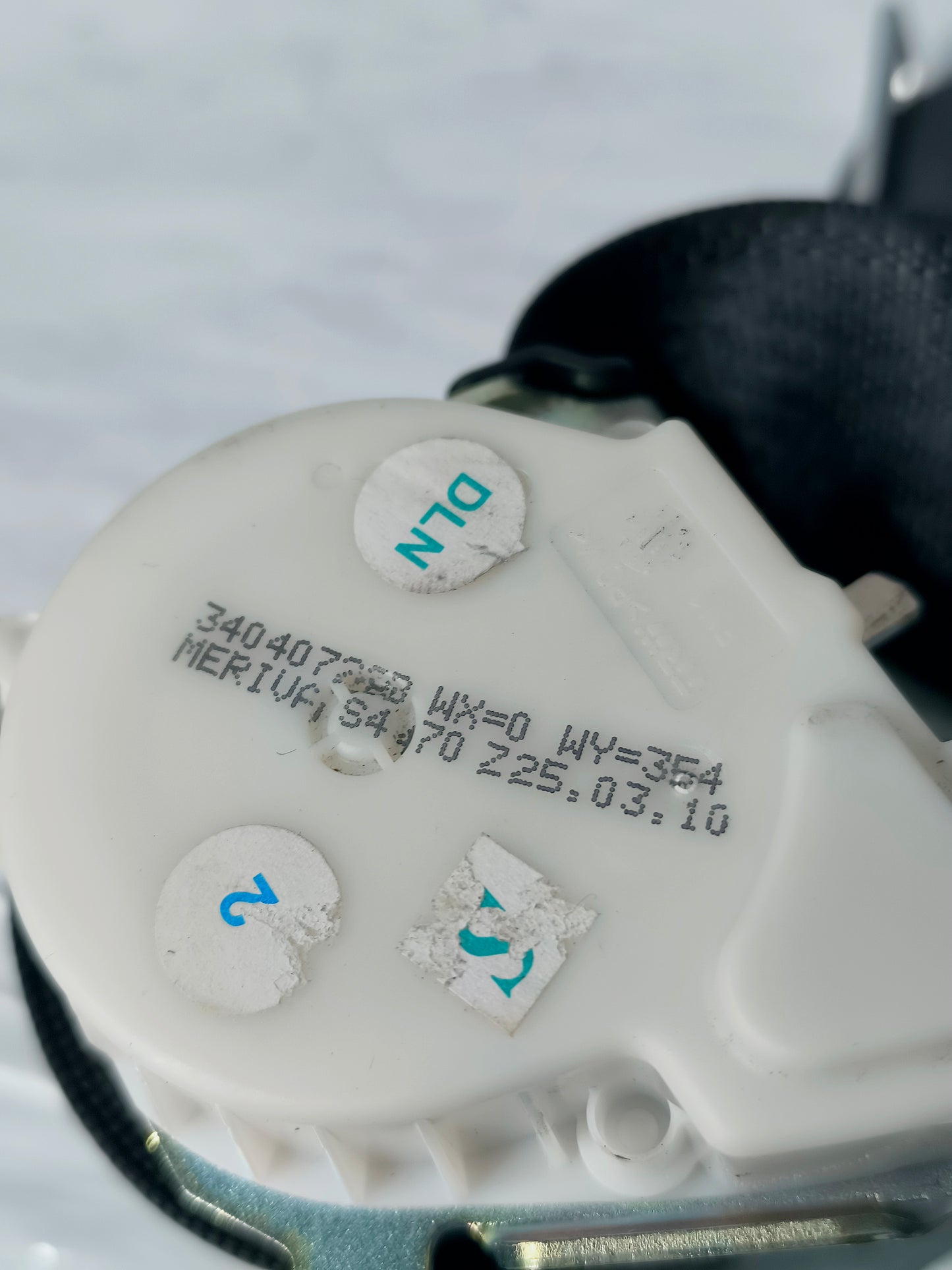 Seat belt complete with pretensioner front right Opel Meriva B Cod.340407288 ecoAG6248