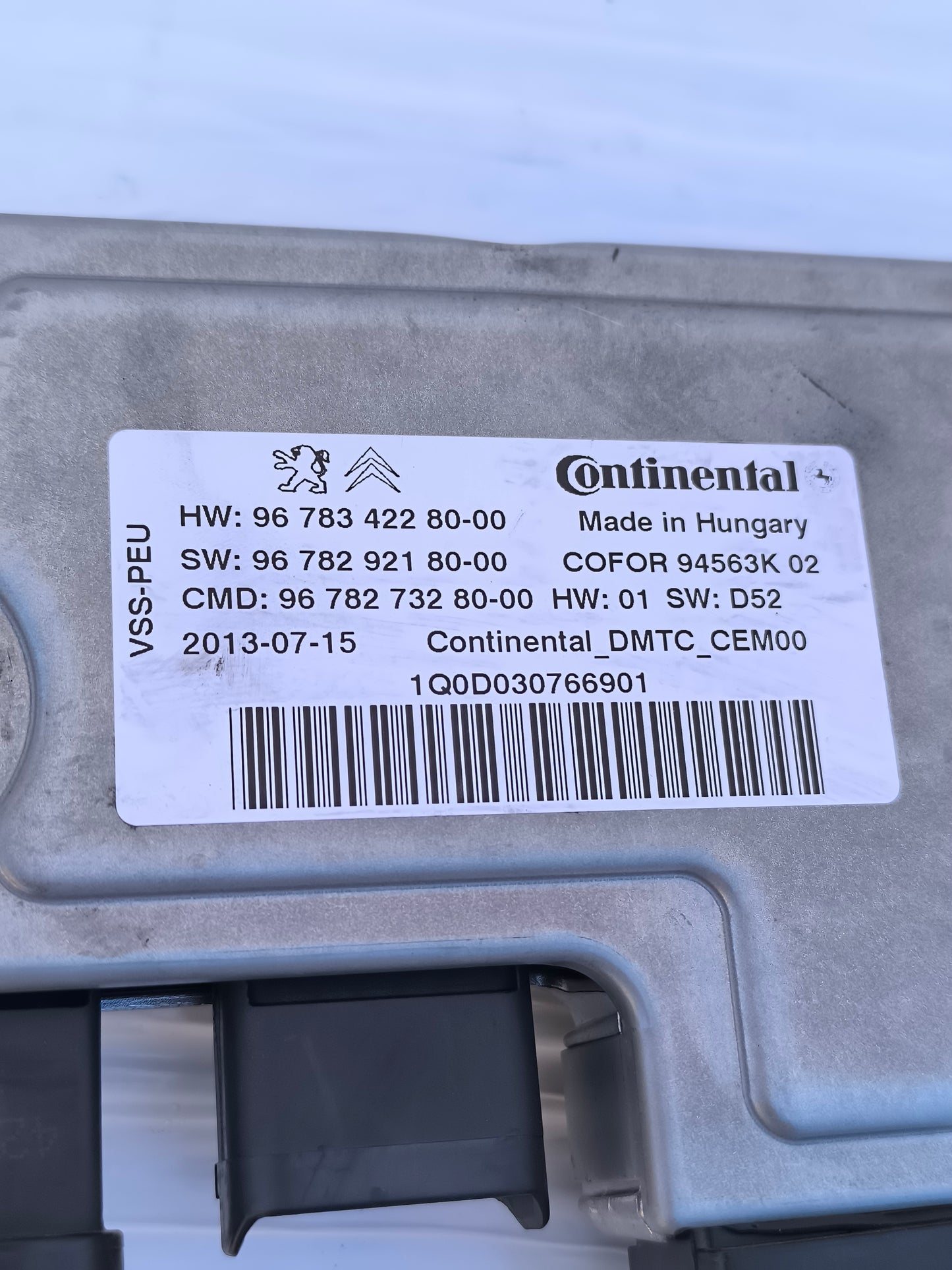 Centralina start & stop Citroen DS3 1.6 HDI 2015 cod: 9678342280-00 ecoAG8315