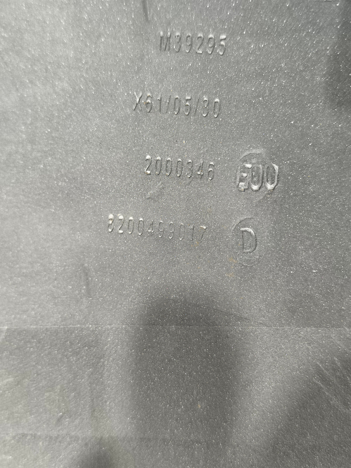 Mascherina anteriore bianca Renault Kangoo II anno 2008-2013 ecoAG9860