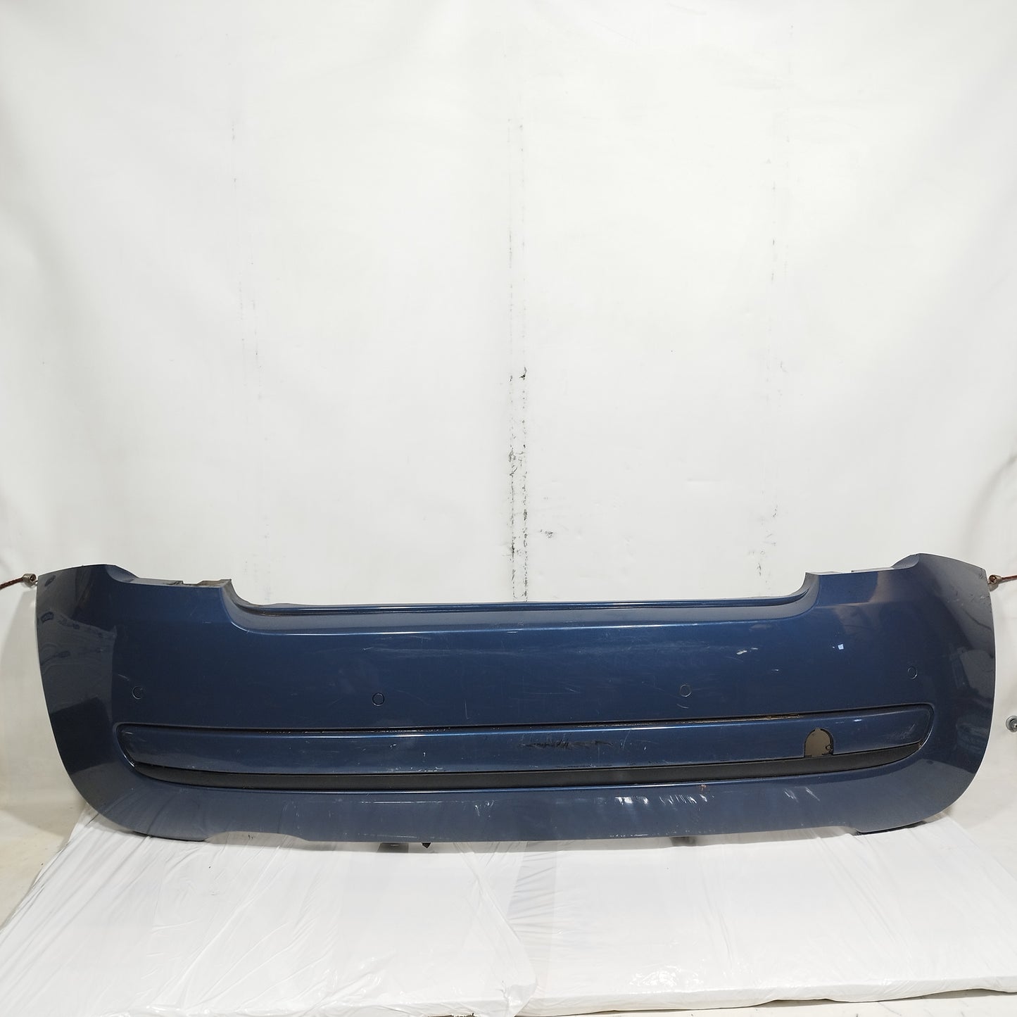 Paraurti posteriore blu impeccabile metallizzato Fiat 500 (312) 2007-2015 ecoAC15036