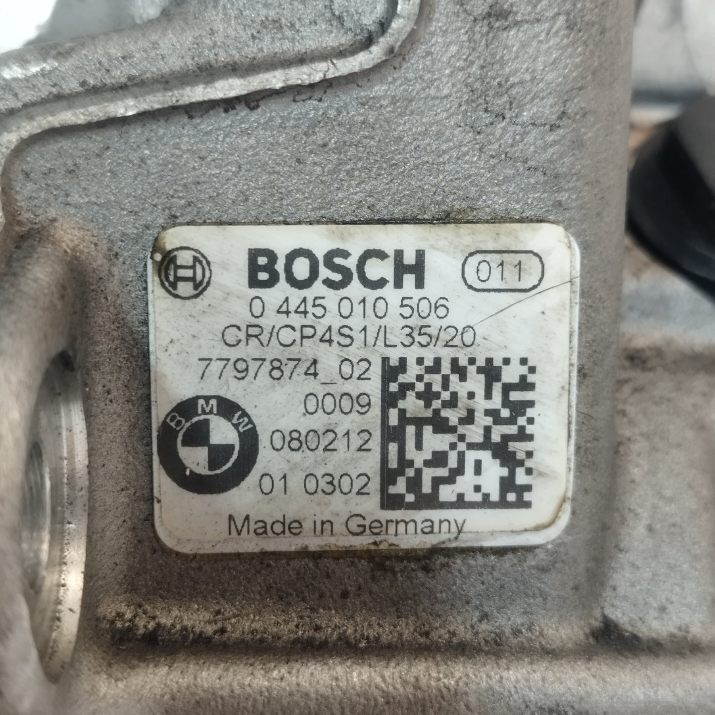 Common-Rail-Pumpe BMW 1er / 3er E87/E90 2.0D 2009 Code: 0445010506 ecoAC13226