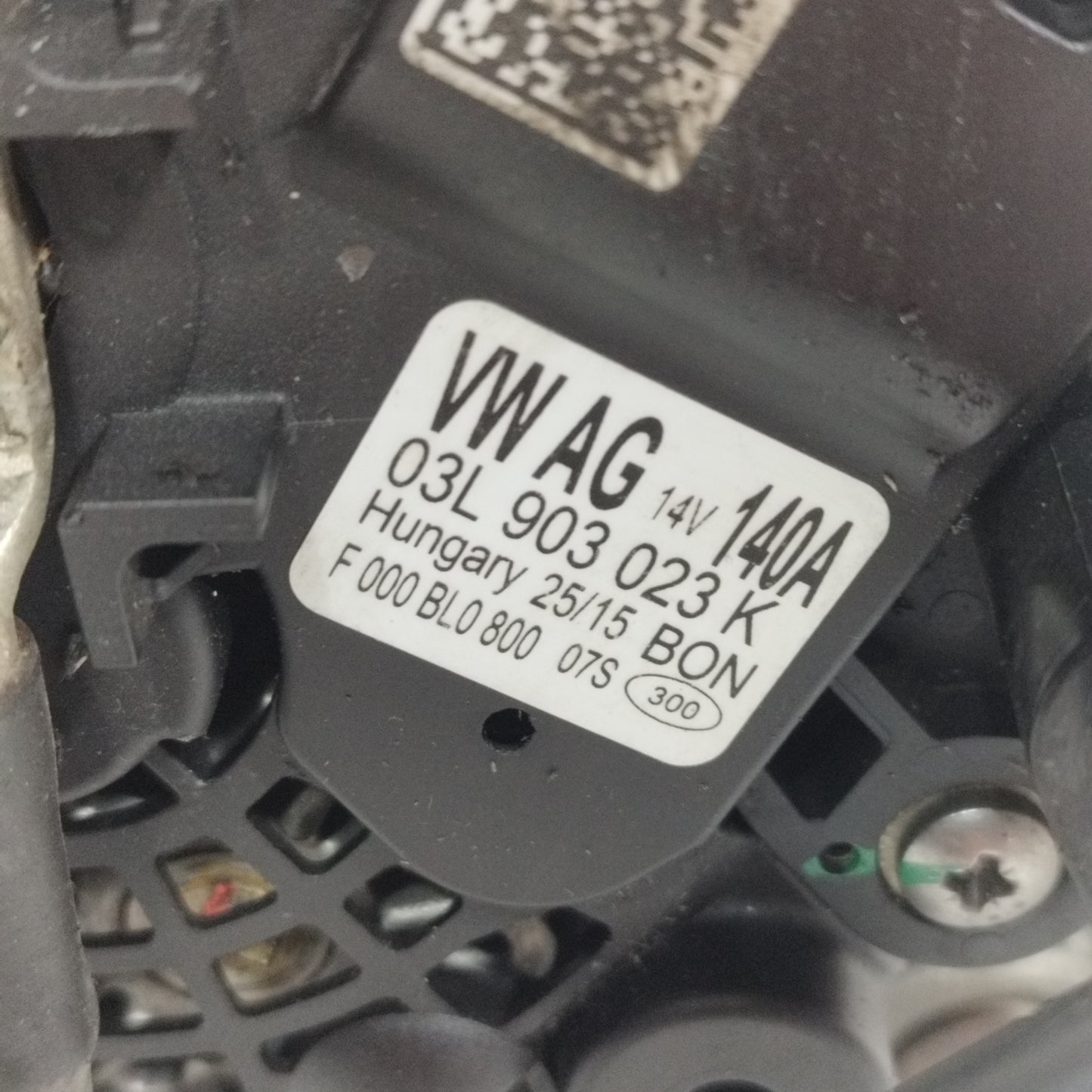 Alternatore Seat Leon / Golf 7 2.0TDI 2015 Codice: 03L903023k ecoAC11786