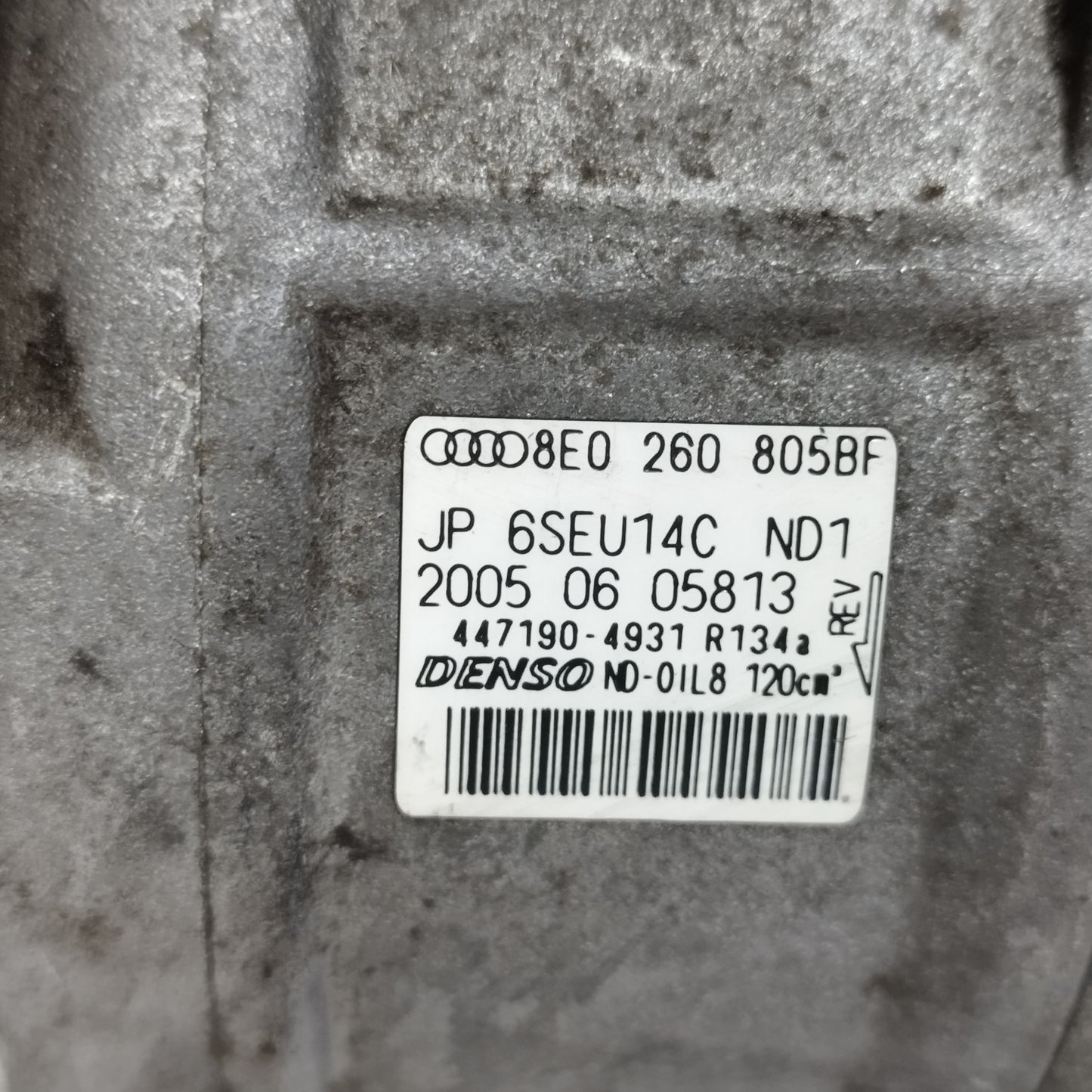 Compressore A/C Audi A4 2.0 TDI 2005 Cod: 8e0260805bf ecoAC12894