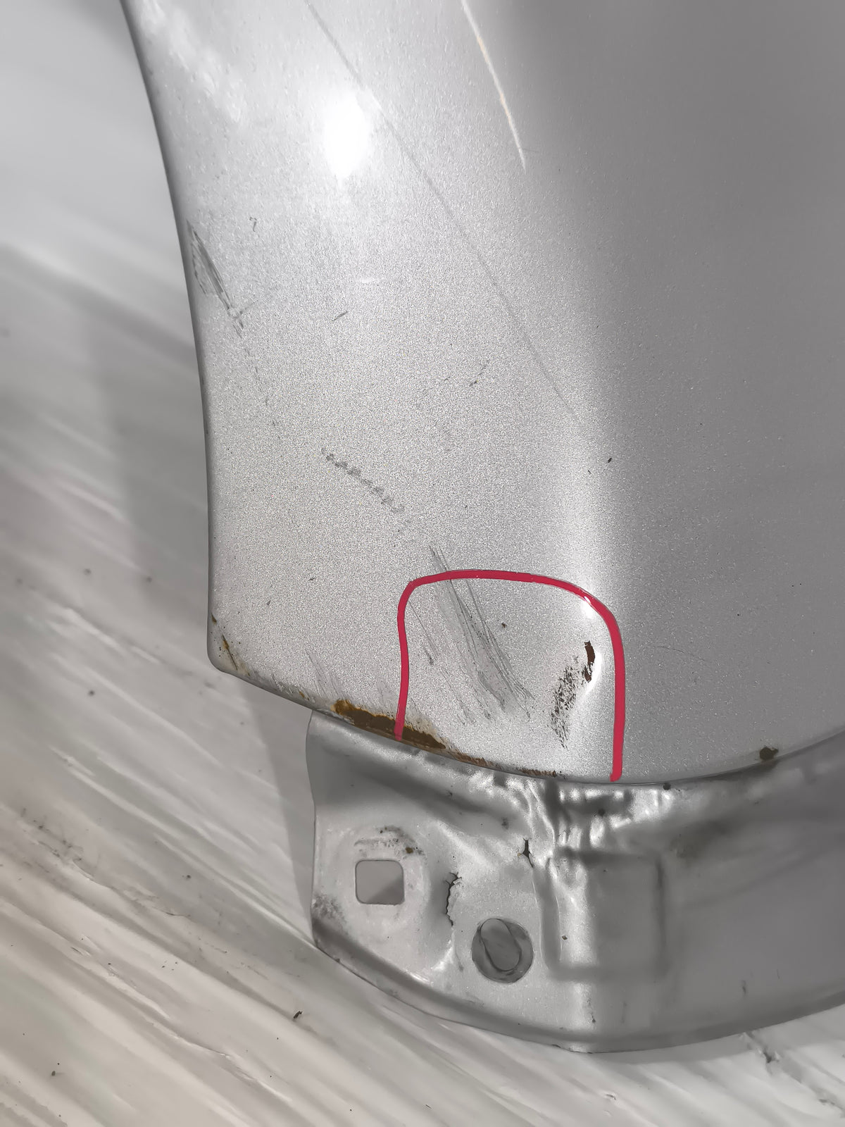 Parafango dx grigio argento Citroen C1 2005-2014 ecoAG9962