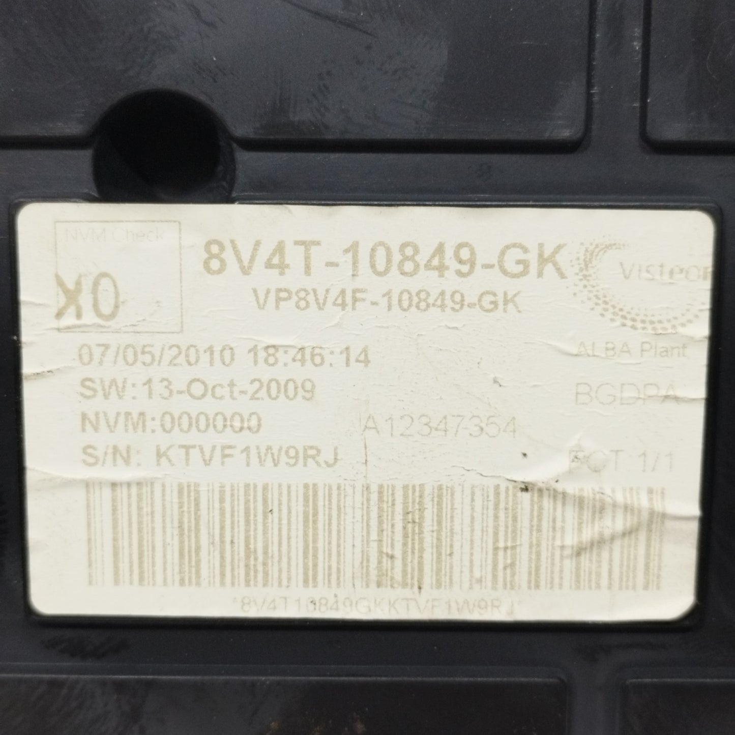 Instrument cluster Ford Focus C-Max 2.0 TDCI 2010 code: 8V47-10849 -GK ecoAC10304