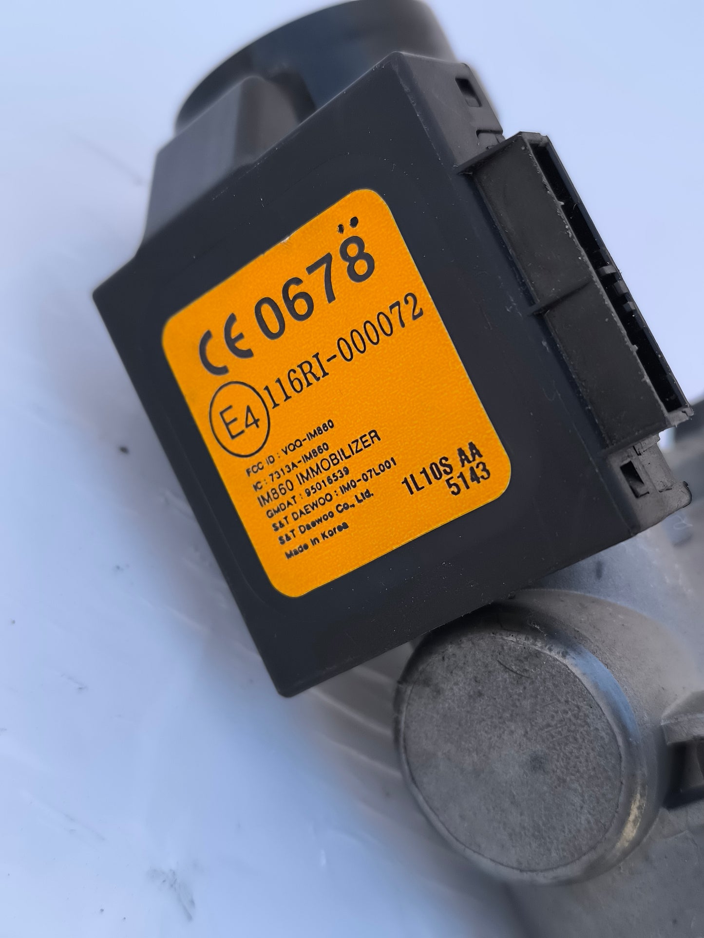 Blocchetto accensione Chevrolet Spark 1.0 B anno 2011 Cod. e4116r1-000072 ecoAG6725