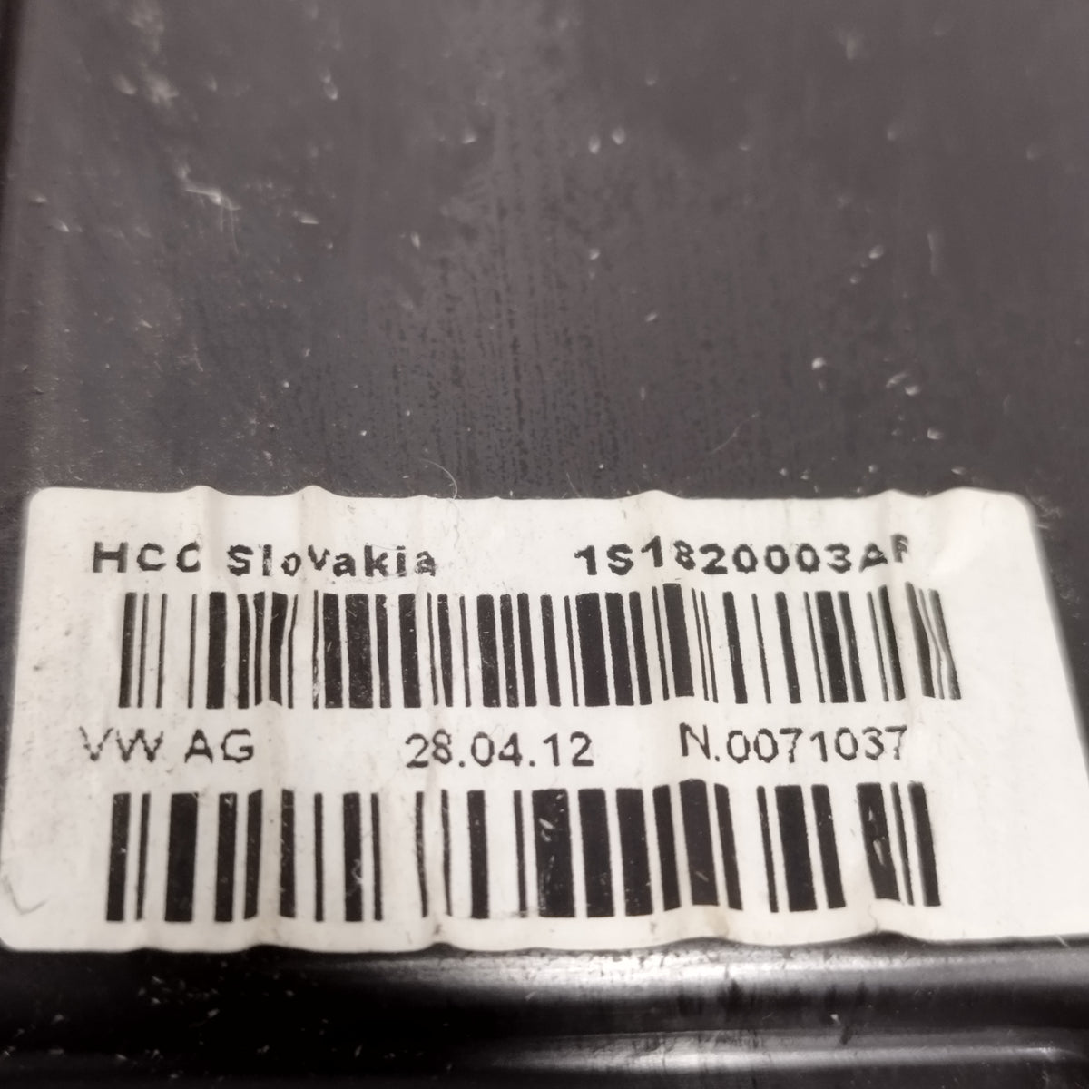 Stufa manuale Seat Mii (KF1 / KE1) 2011-2019 cod: 1s182003af ecoAC16902