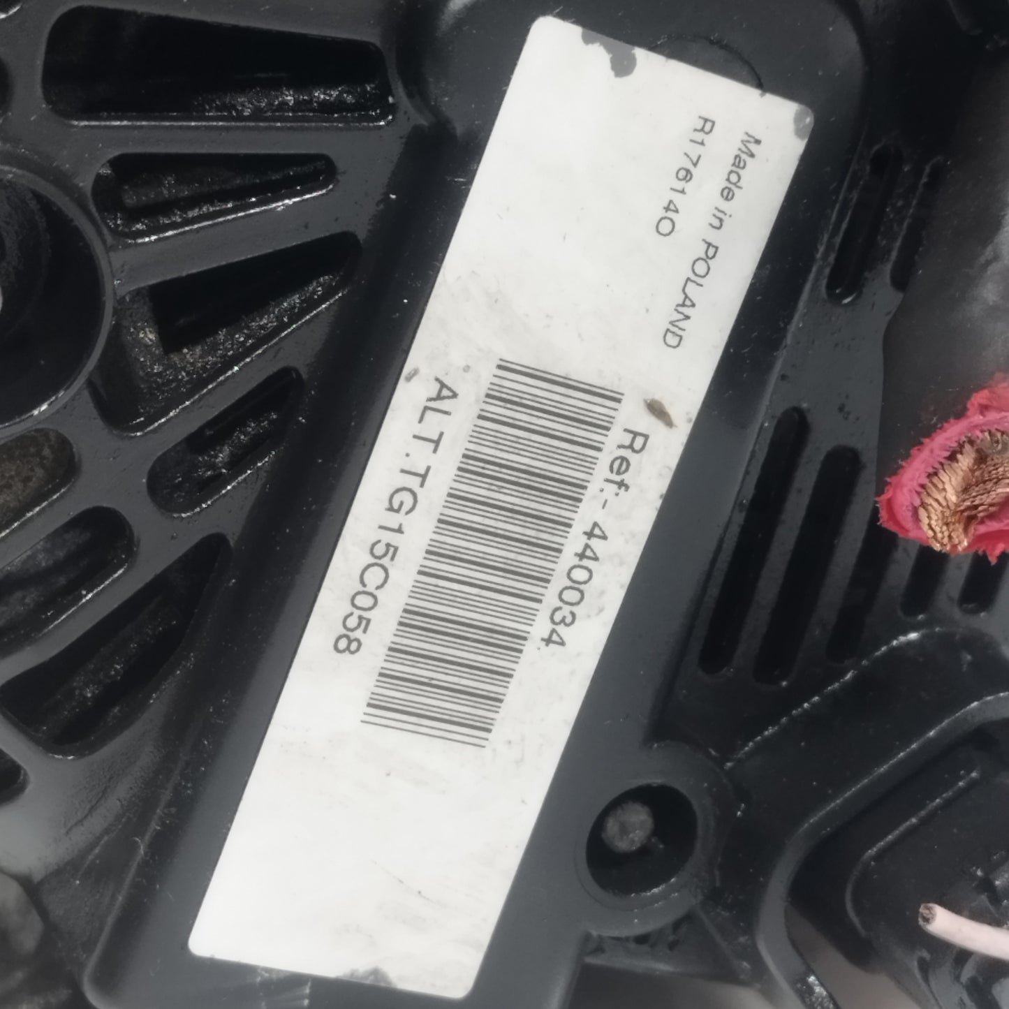 Alternatore Opel Vivaro 2.0 D 2011 codice: tg15c058 ecoAC14597