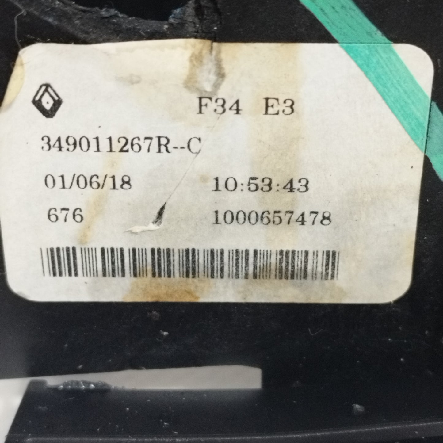 Gear lever Nissan Micra K14 2017 Code: 349011267r ecoAC11547