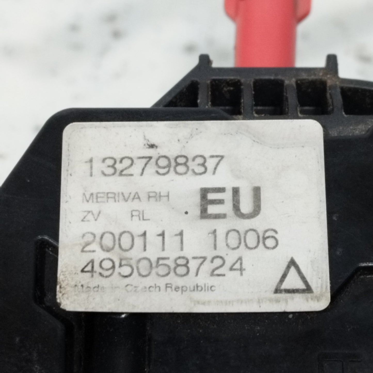 Serratura posteriore dx Opel Meriva 2012 9 Pin cod: 13279837 ecoAC10154