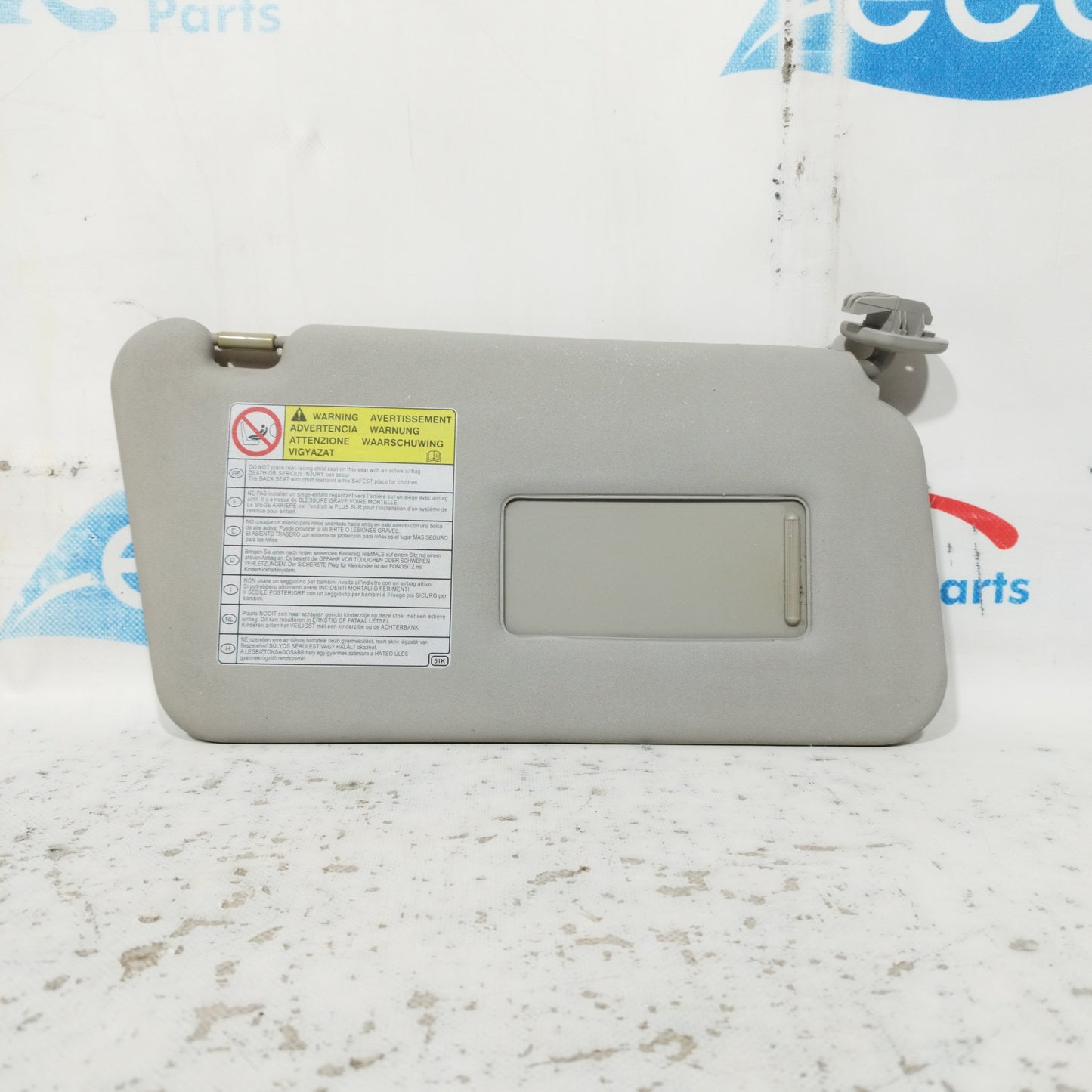 Aletta parasole dx grigia Opel Agila 2010 ecoAC10285