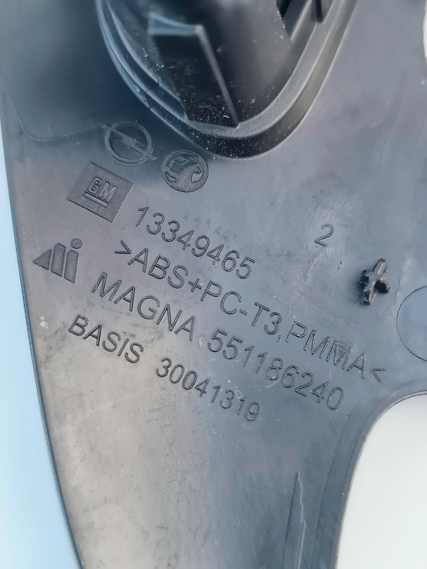 Complete central molding Opel Adam 2014 (PURPLE) Cod.13349465 ecoAG6487