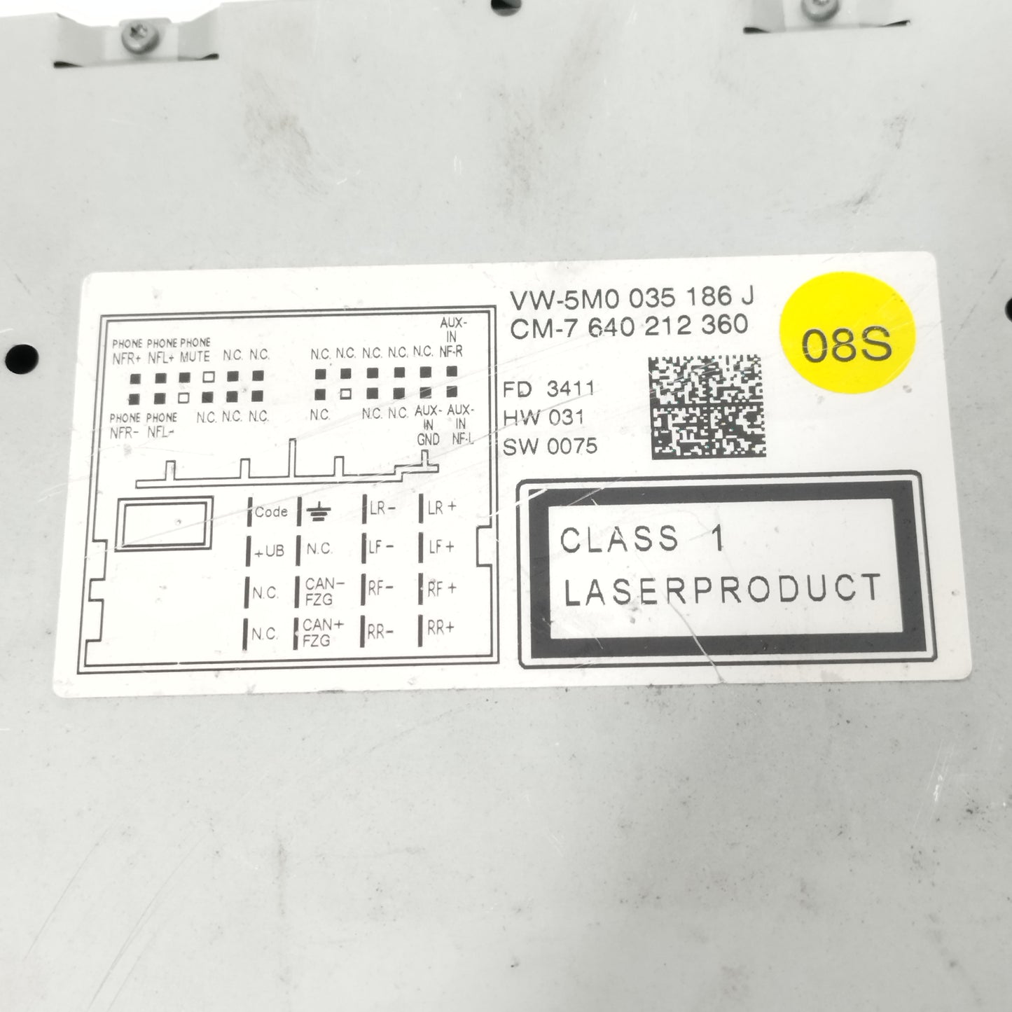 Autoradio Volkswagen Polo 2012 Codice: 5m0035186j ecoAC12193