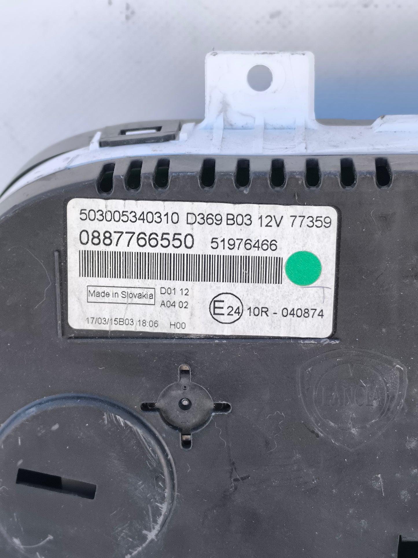 Quadro strumenti Fiat New Panda 1.3 MTJ cod. 0887766550 ecoAG7477