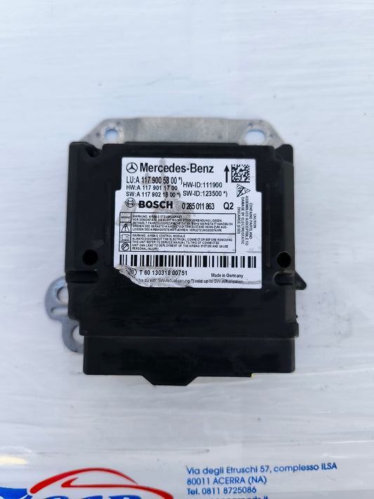 Airbag Control Unit Mercedes A-Class W176 code: 0285011863 ecoAG5969
