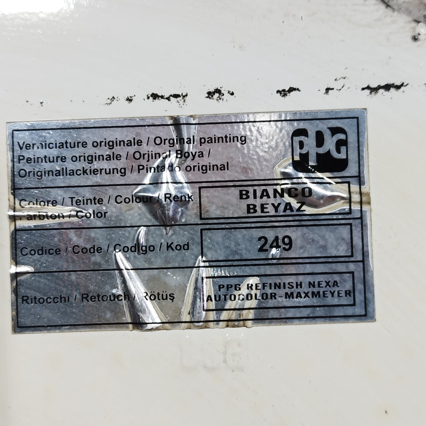 Cofano bianco Fiat Fiorino III (225) 2008-2017 ecoAC16299
