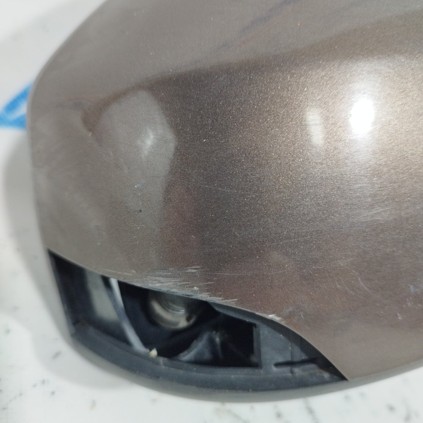 Elektrisch verstellbarer Außenspiegel vorne rechts, bronzefarben, Renault Scenic, Baujahr 2010, 7-adrig, ecoAC8401