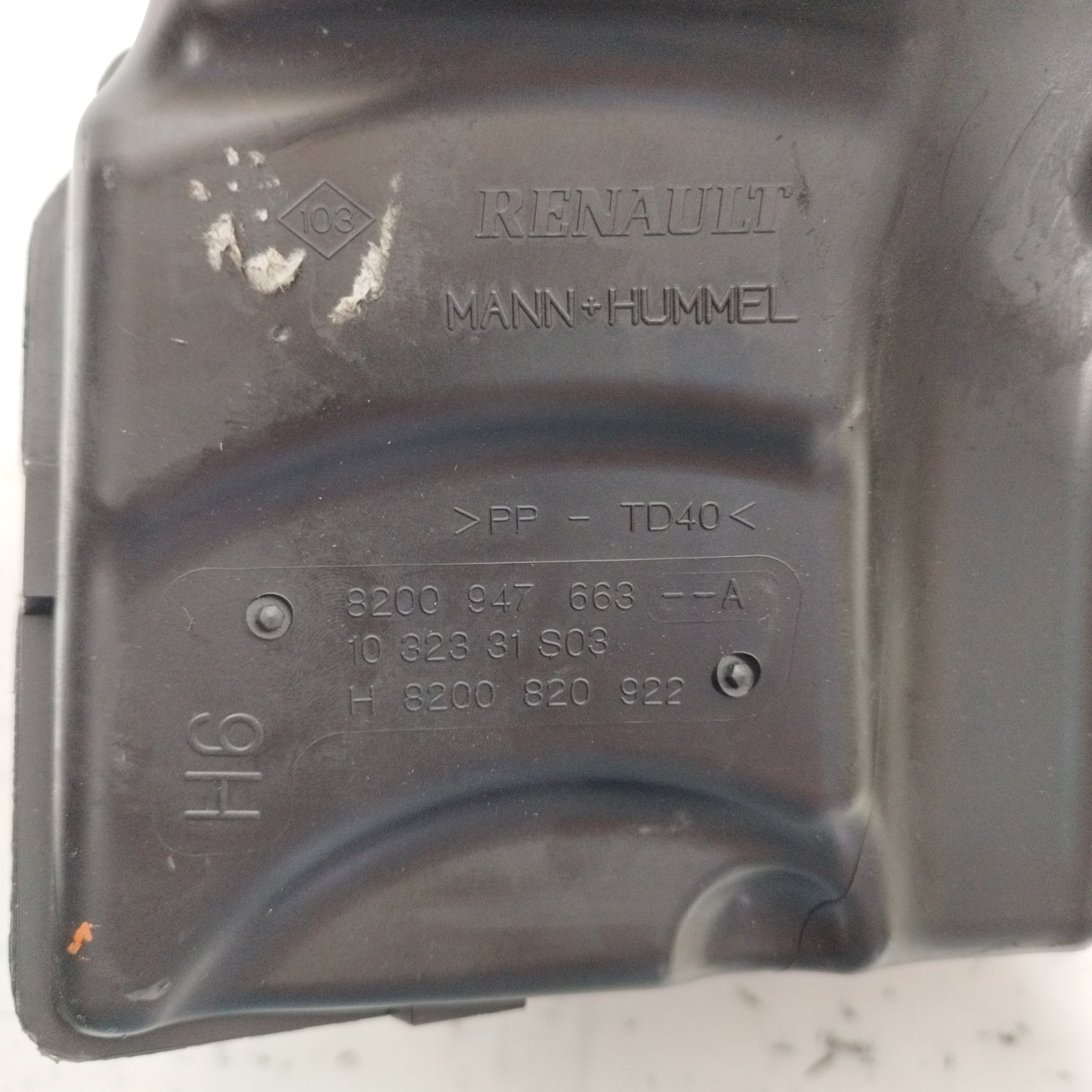 Scatola filtro Renault Scenic 2011 1.5 DCI codice: 8200947663 ecoAC8410