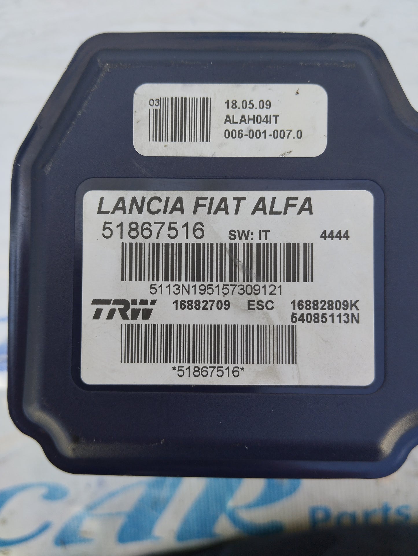 ABS pump Lancia Delta 1.6 / 2.0 MTJ cod: 51867516 ecoAG5581