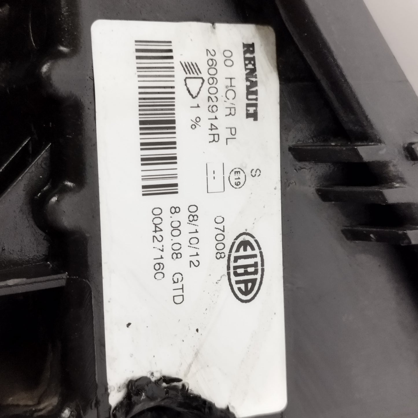 Fanale anteriore sx Dacia Sandero I 2009-2012 cod: 260602914R ecoAC16462