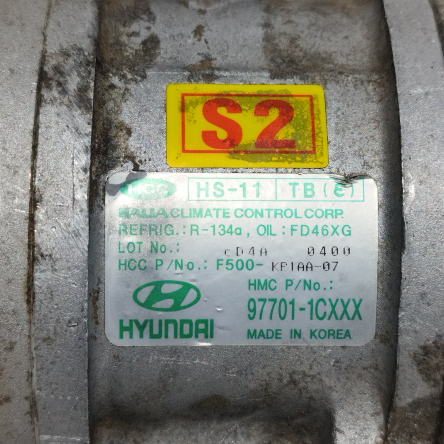 Klimakompressor Hyundai Getz 1.1 B 2004, Code: 97701-1CXXX ecoAC8956