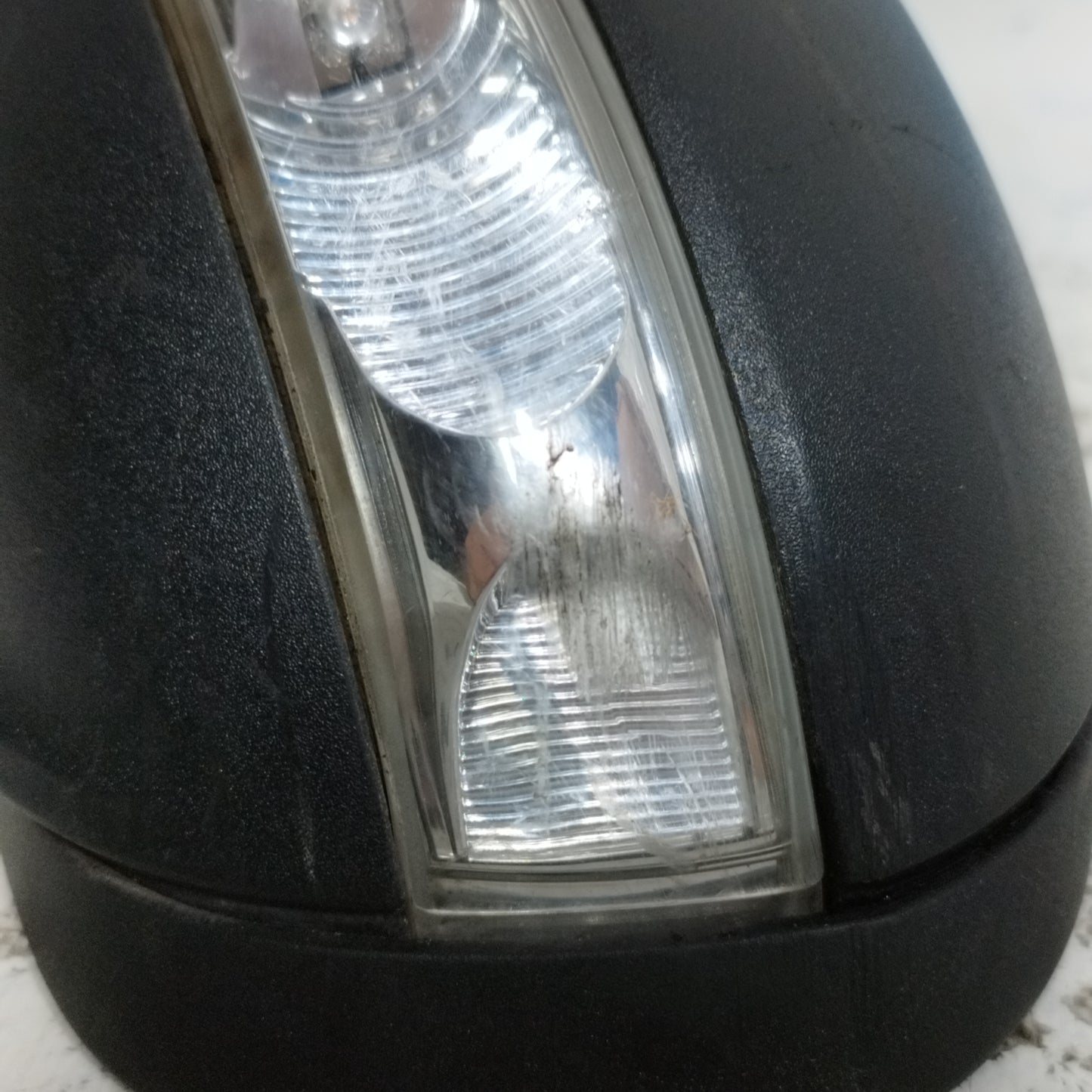 Schwarzer elektrischer Außenspiegel links vorne für Mercedes A-Klasse, Baujahr 2005, 7-adrig, ecoAC9415