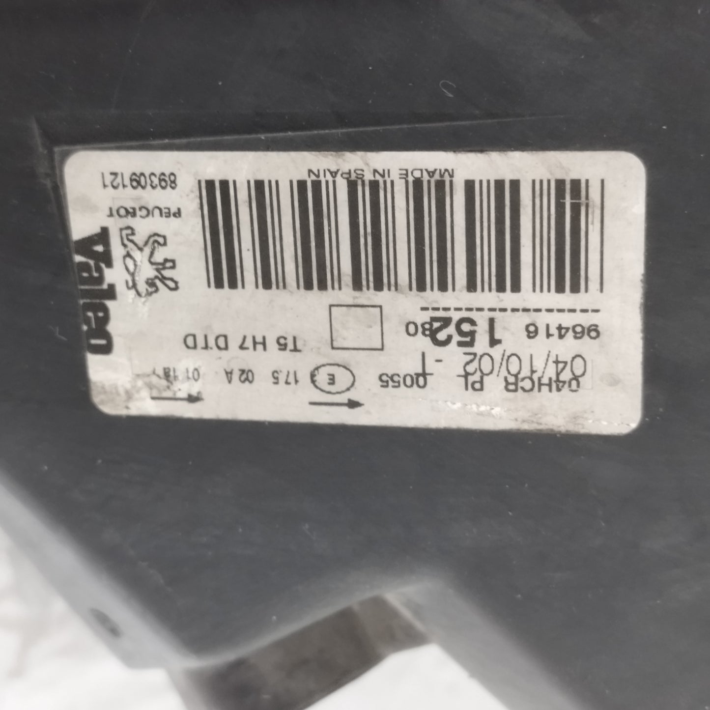 Fanale anteriore dx Peugeot 307 I serie 2001-2005 cod: 89309121 ecoAC16616