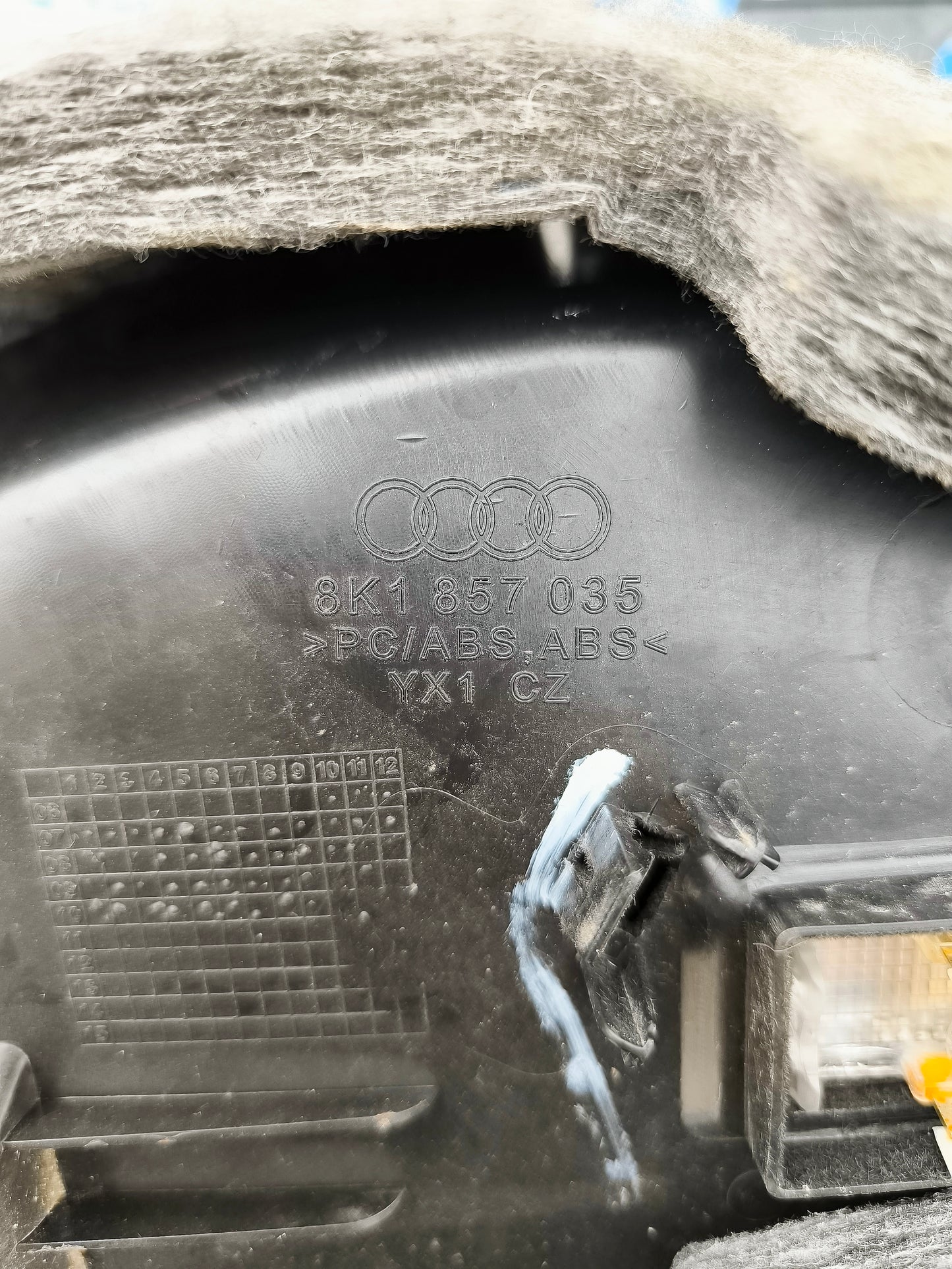 Cassetto portaoggetti Audi A4 B8 Cod. 8k1857035 ecoAG5825