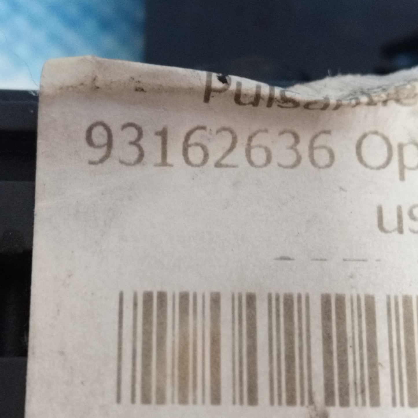 Pulsantiera anteriore sx Opel Tigra 2007 Cod: 93162636 ecoAC10124